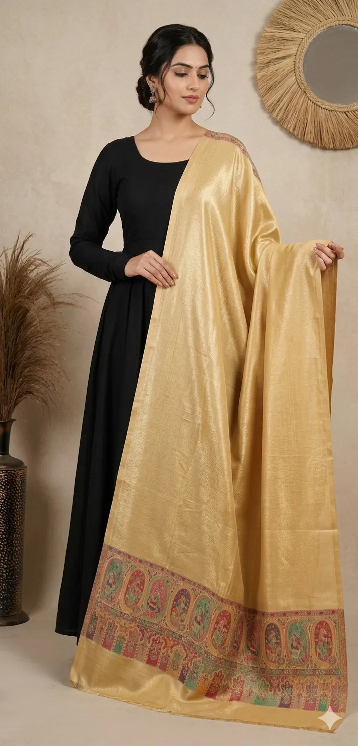 Reversible Pashmina Unisex Stoles With Curated Box Packaging