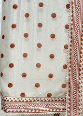 Noir Polka Grace Dola silk Unstitched Suit