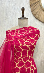 Gilded Mosaic Georgette Unstitched Suit