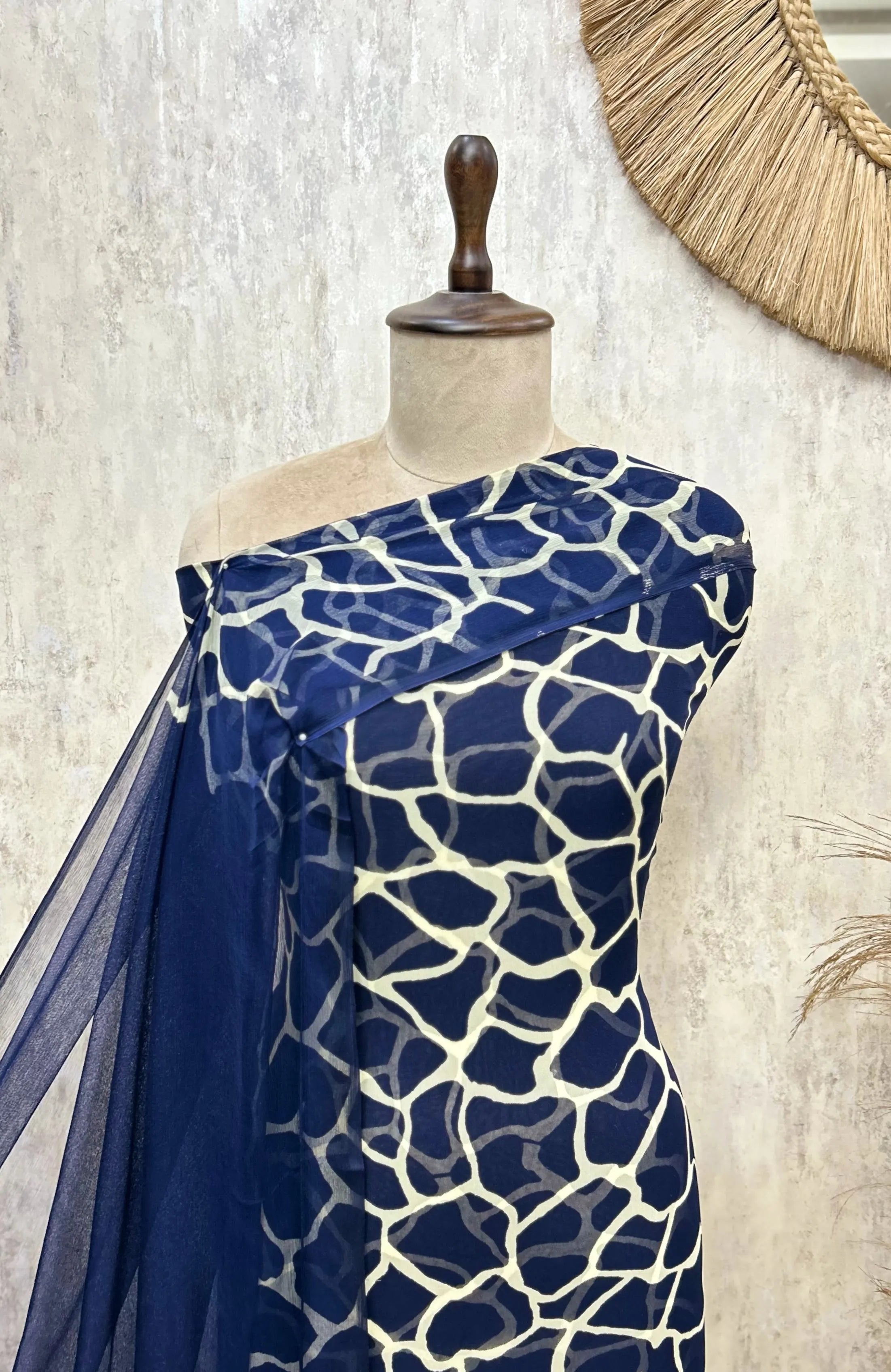 Gilded Mosaic Georgette Unstitched Suit