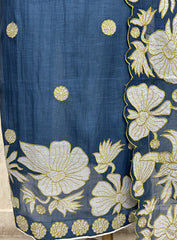 Sunlit Blossom Weave Mul Unstitched Suit