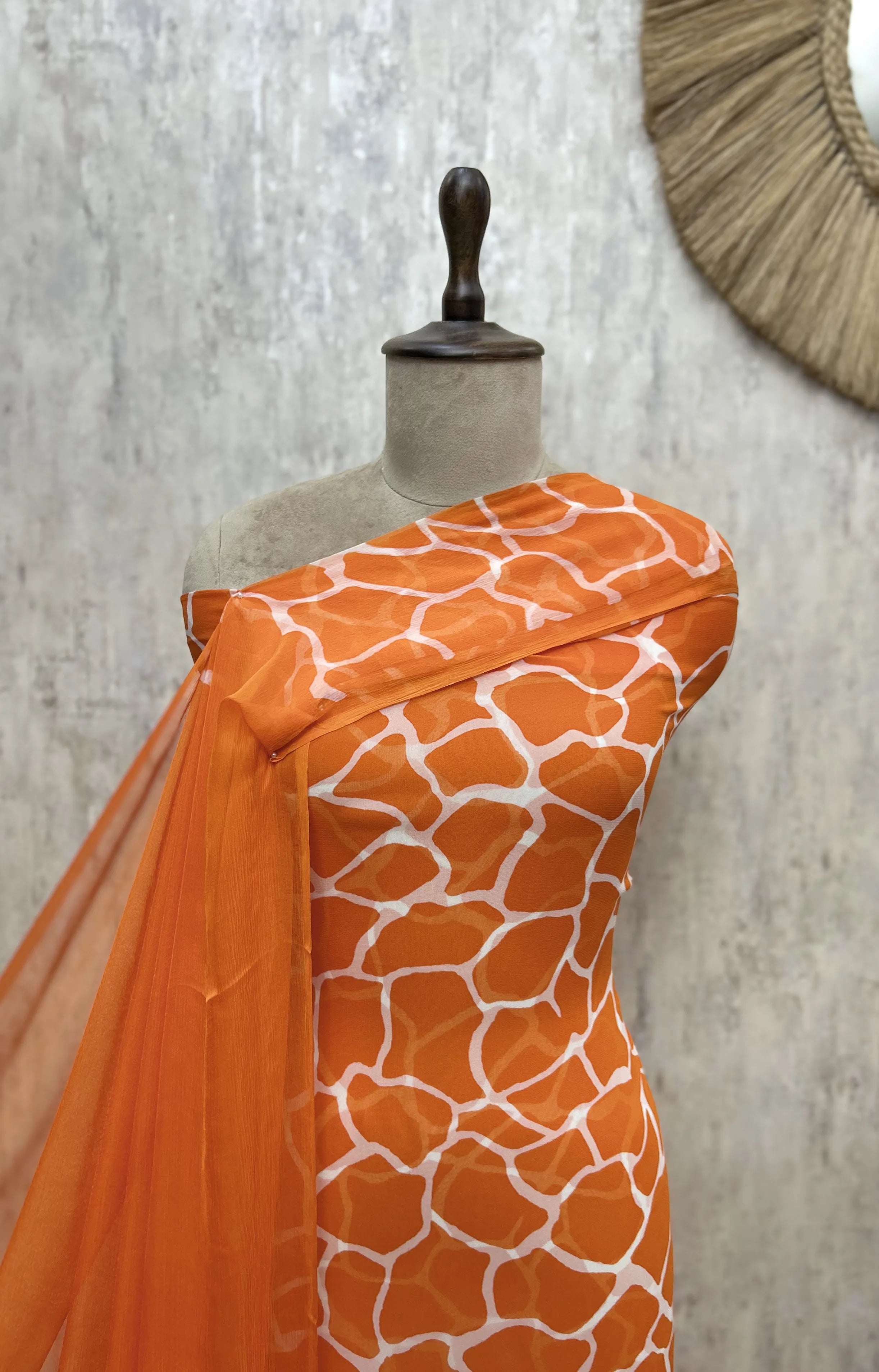 Gilded Mosaic Georgette Unstitched Suit