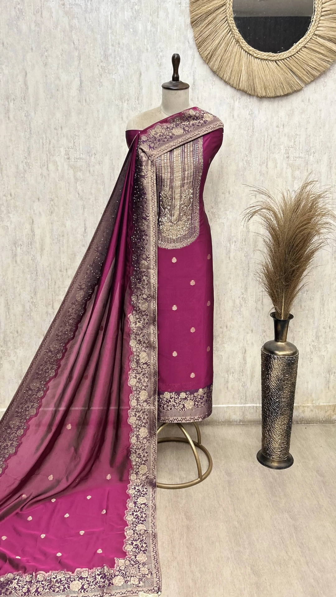 Regal Kanjivaram Heritage Unstitched Suit