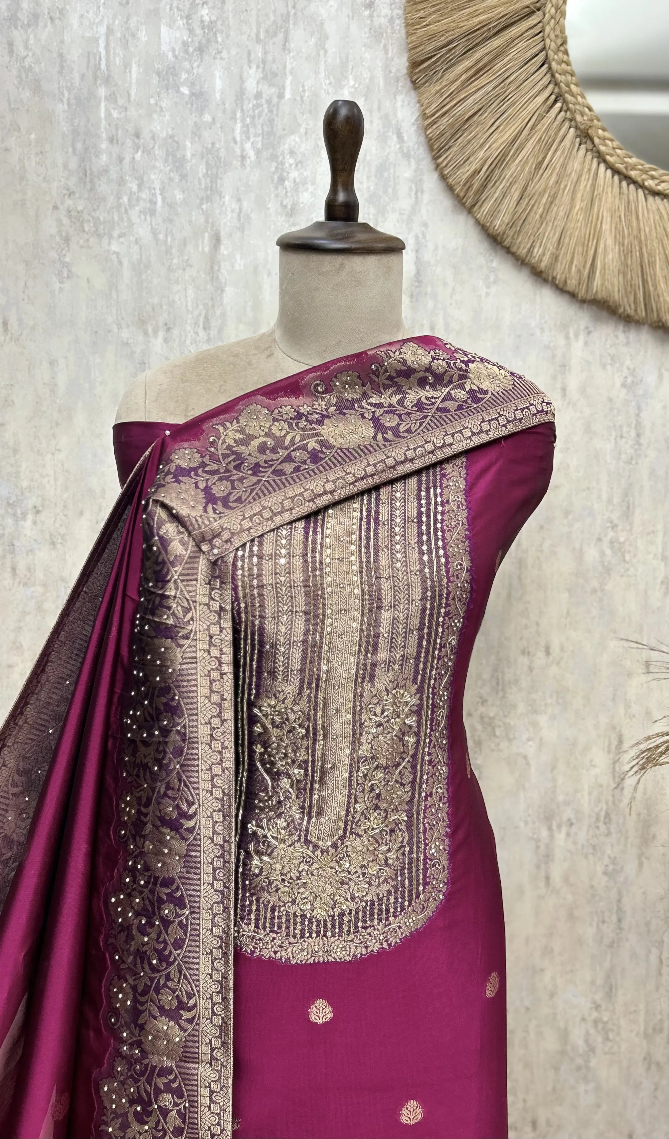 Regal Kanjivaram Heritage Unstitched Suit