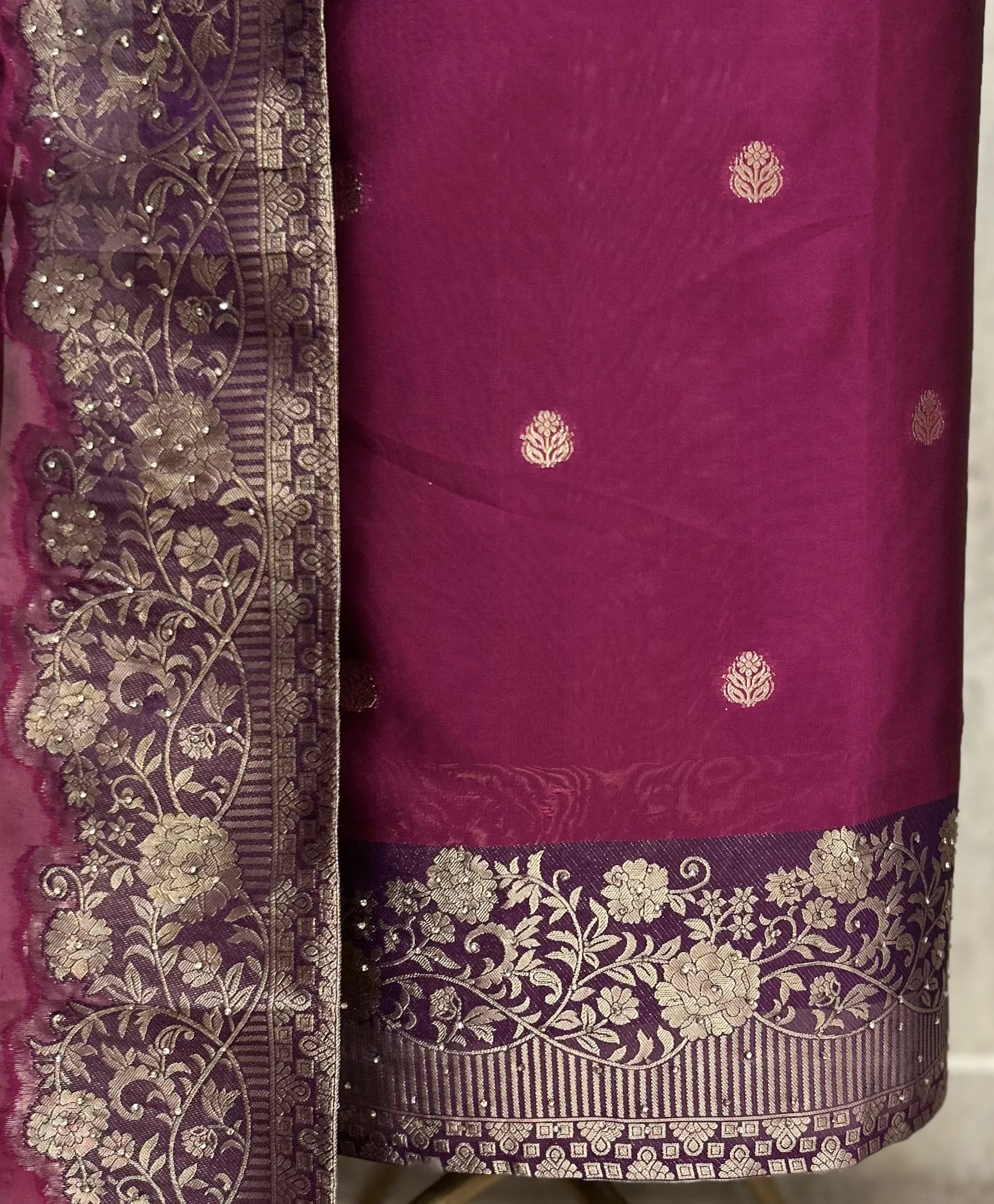 Regal Kanjivaram Heritage Unstitched Suit
