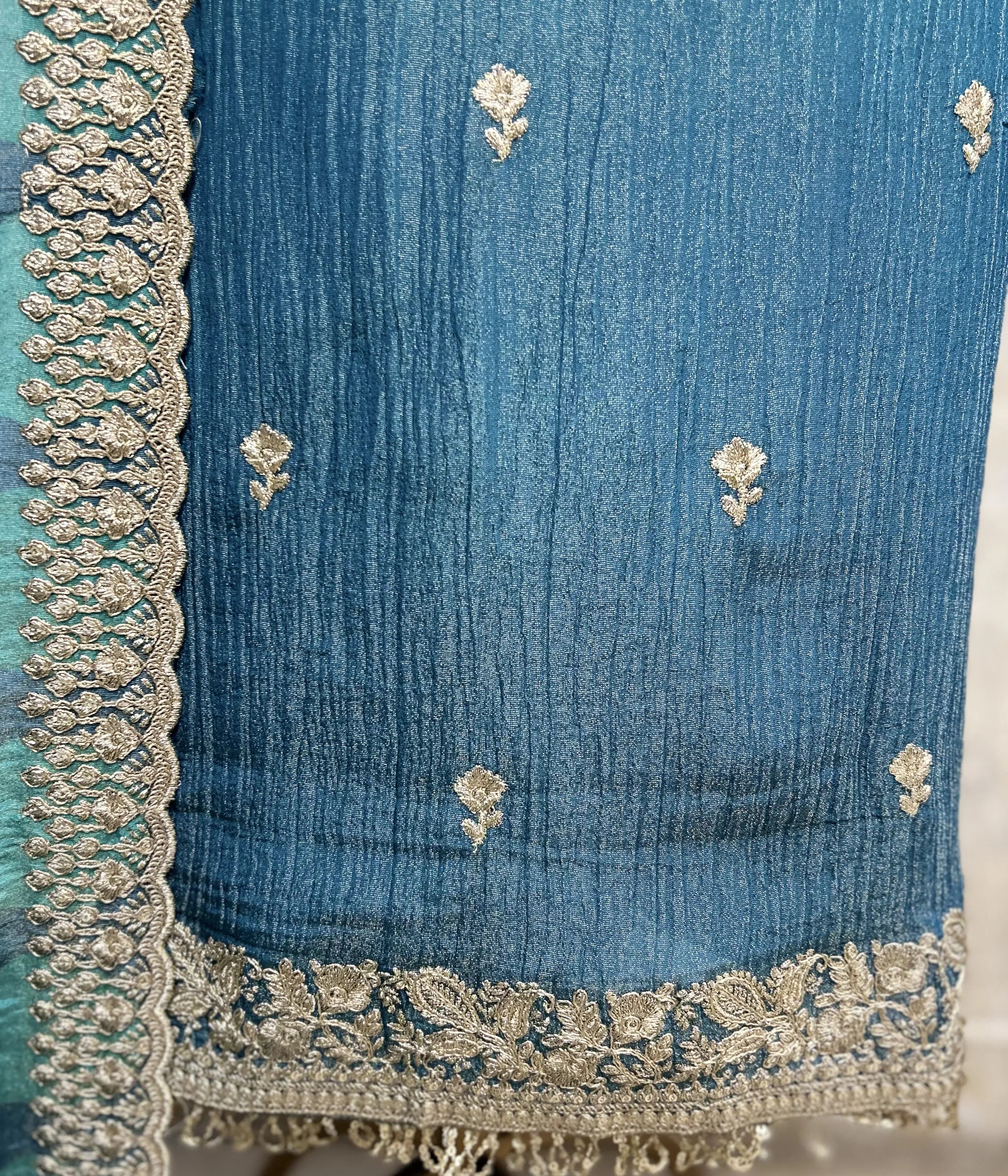 Celestial Crush Tissue Unstitched Suit