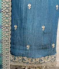 Celestial Crush Tissue Unstitched Suit