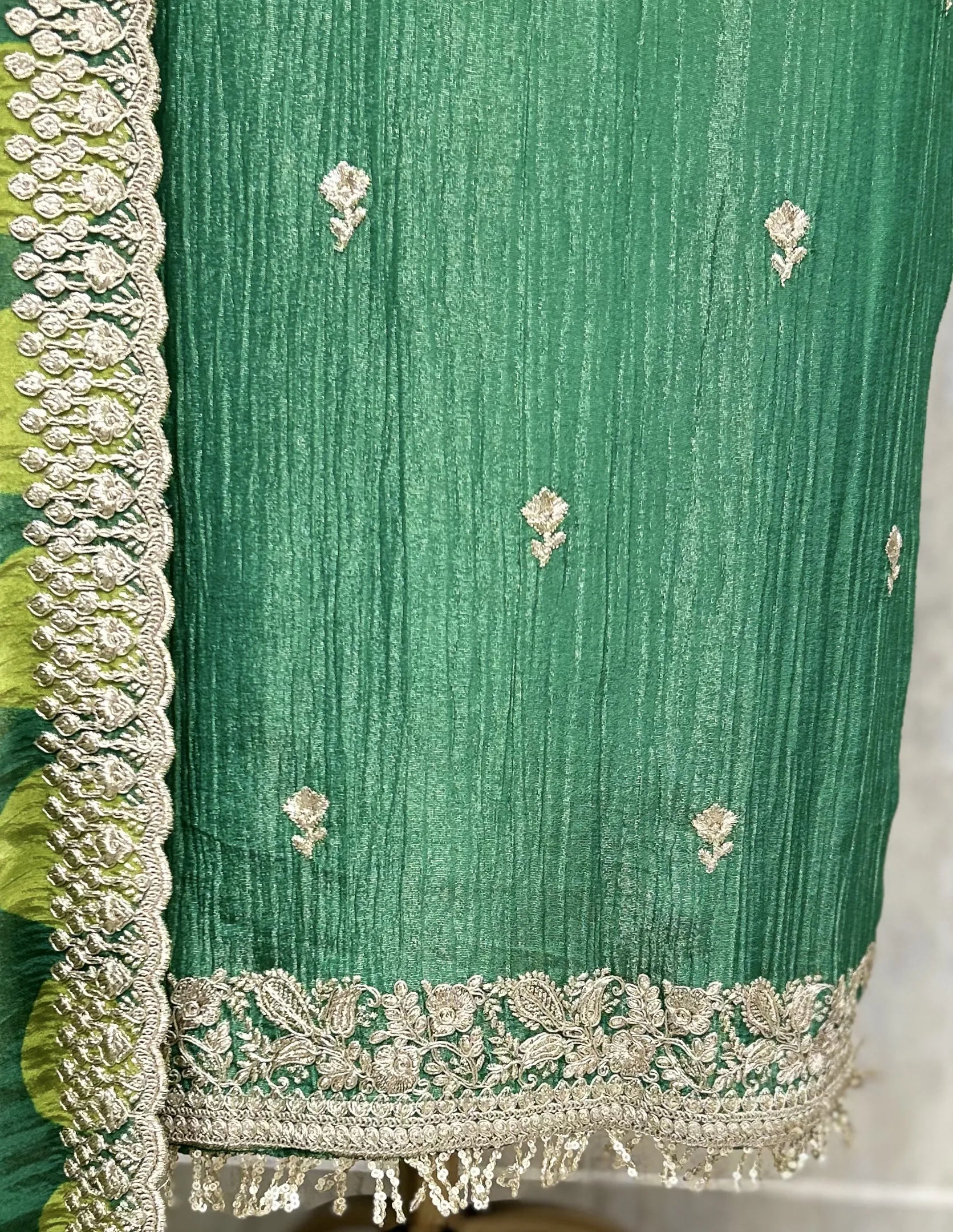 Celestial Crush Tissue Unstitched Suit