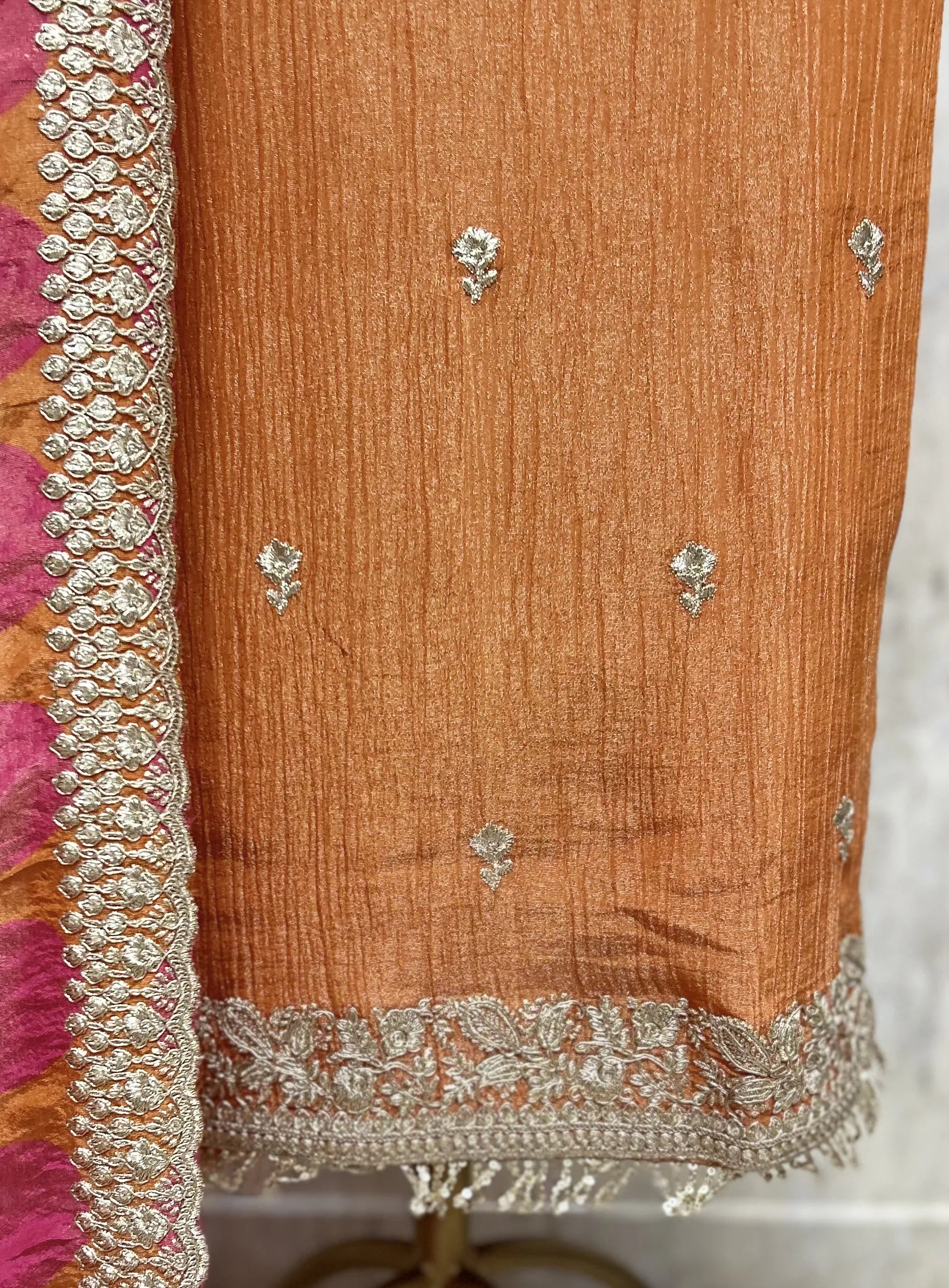 Celestial Crush Tissue Unstitched Suit