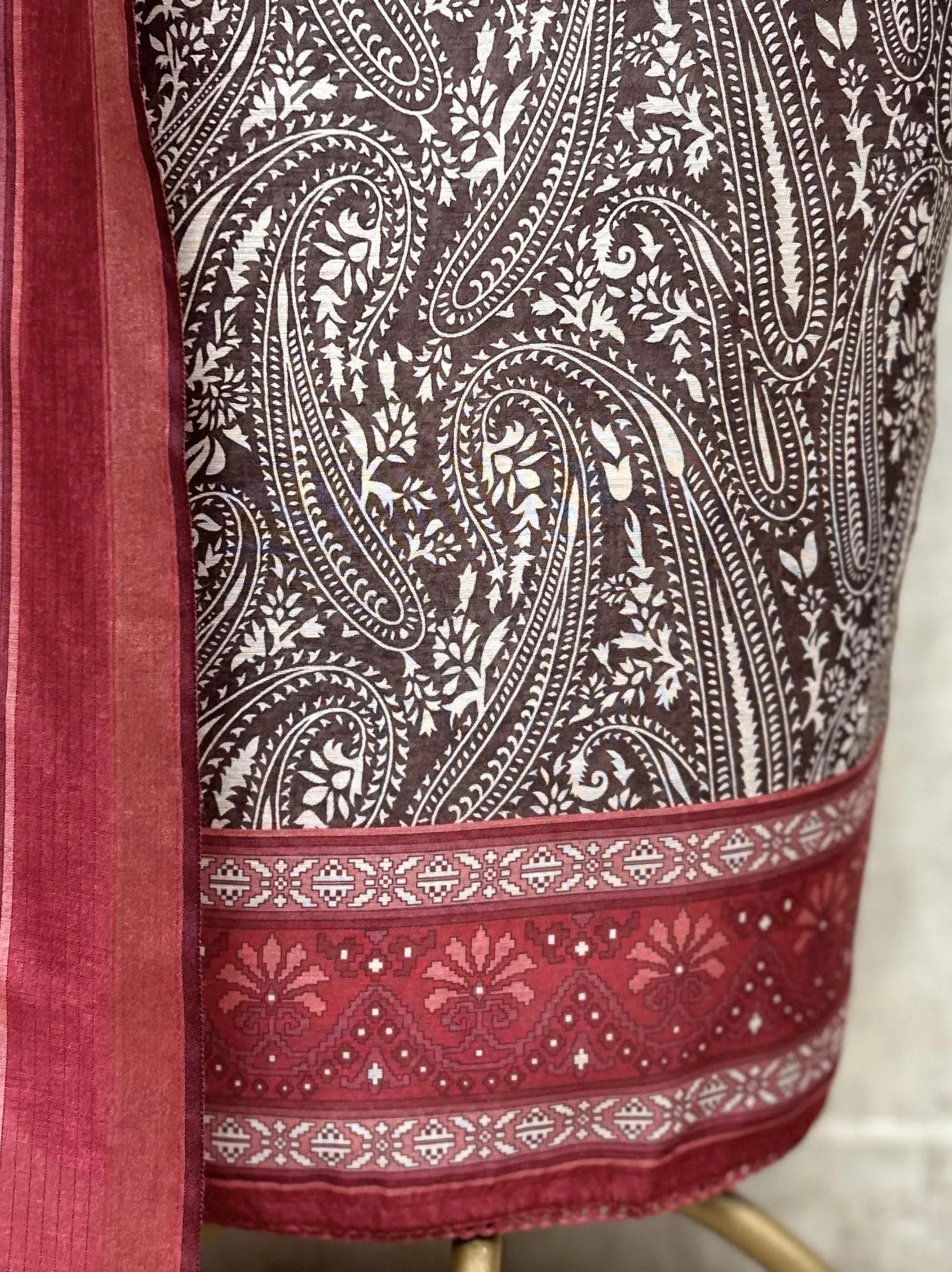 Heritage Maheshwari Cotton Unstitched Suit