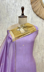 Subtle Elegance Jamdani Linen Unstitched Suits