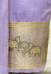 Subtle Elegance Jamdani Linen Unstitched Suits