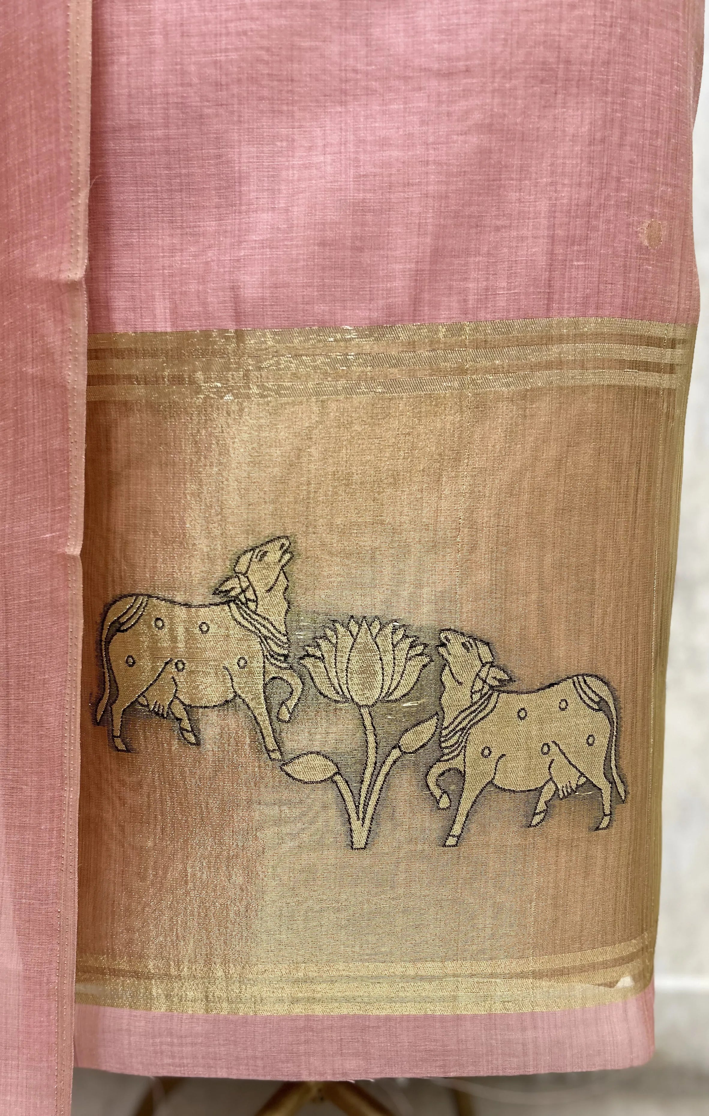 Subtle Elegance Jamdani Linen Unstitched Suits