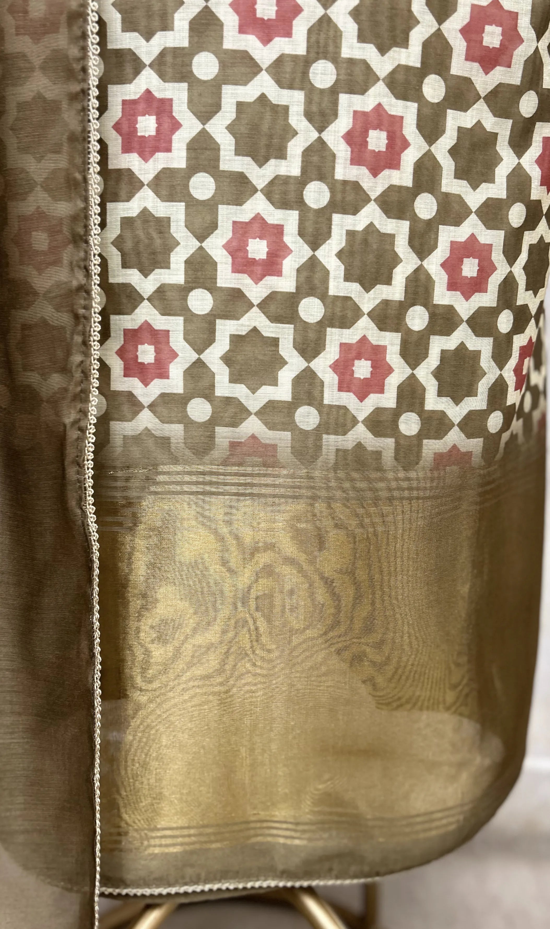 Heritage Mosaic Maheshwari Unstitched Suit