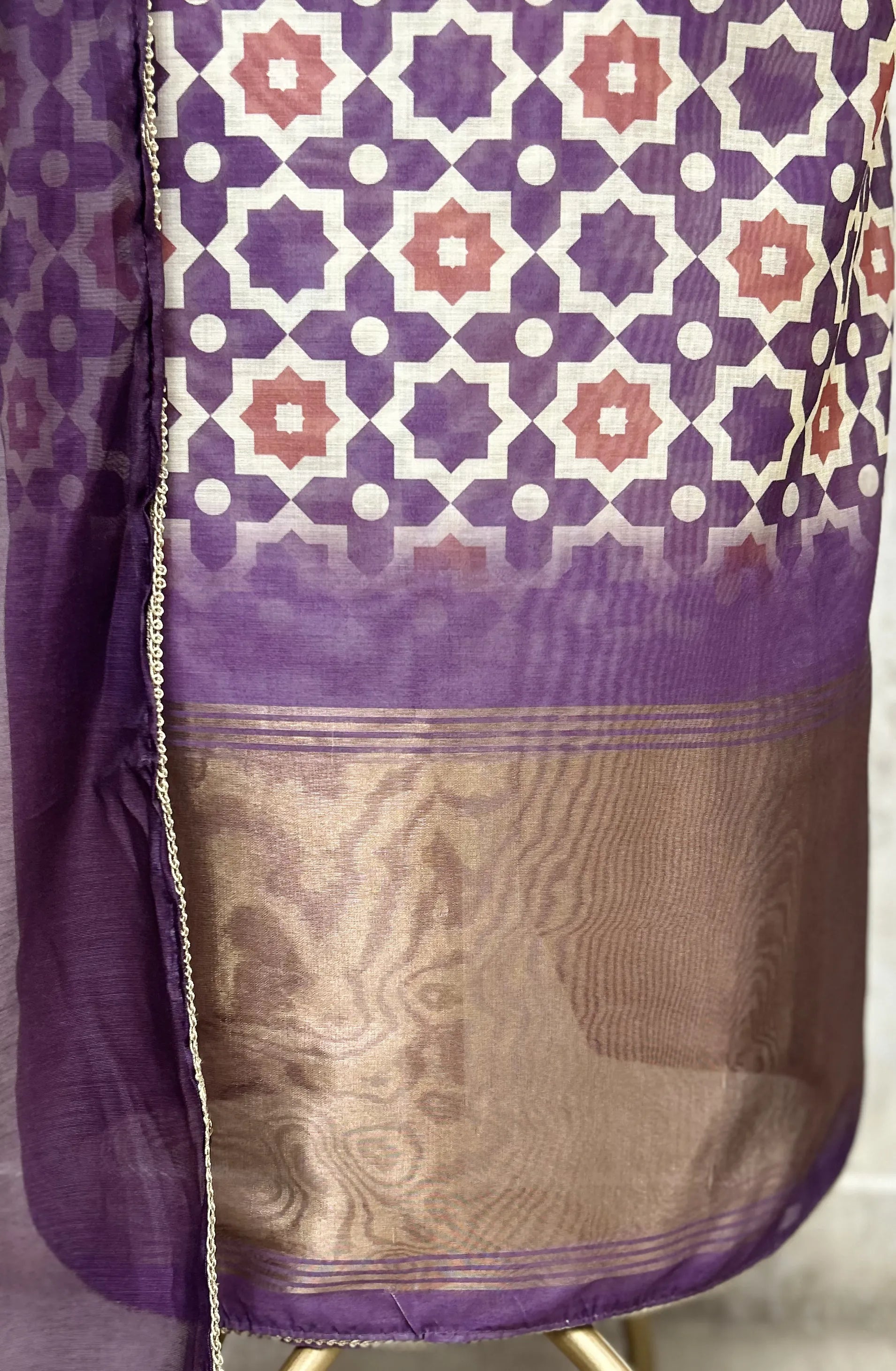 Heritage Mosaic Maheshwari Unstitched Suit