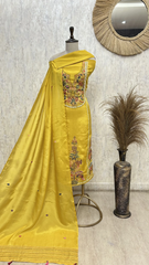Rose Garden Embroidery glass organza Unstitched Suit