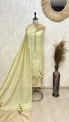 Nature's Weave Jamdani Unstitched Suit