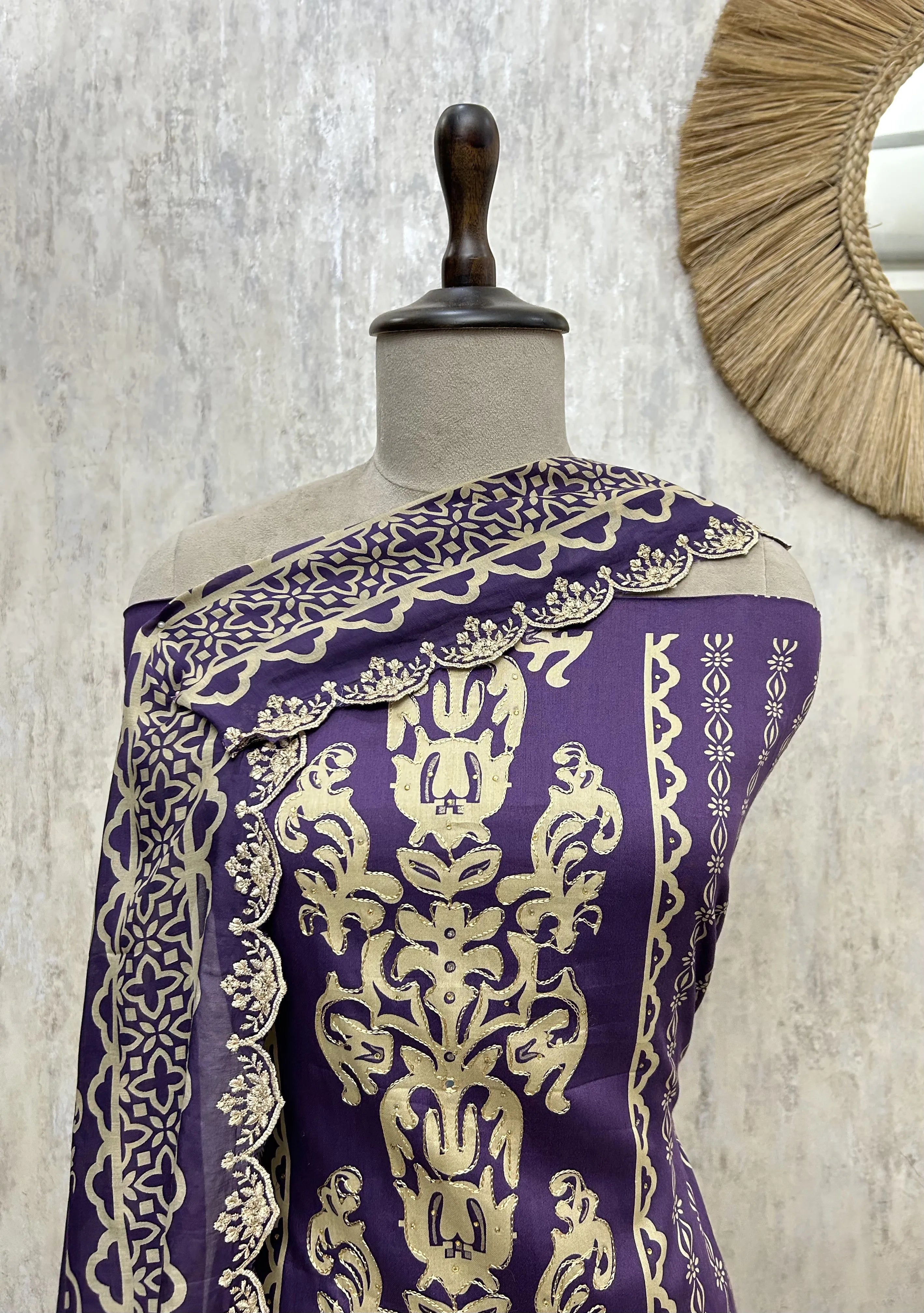 Cotton Royal Festive Unstitched Suit