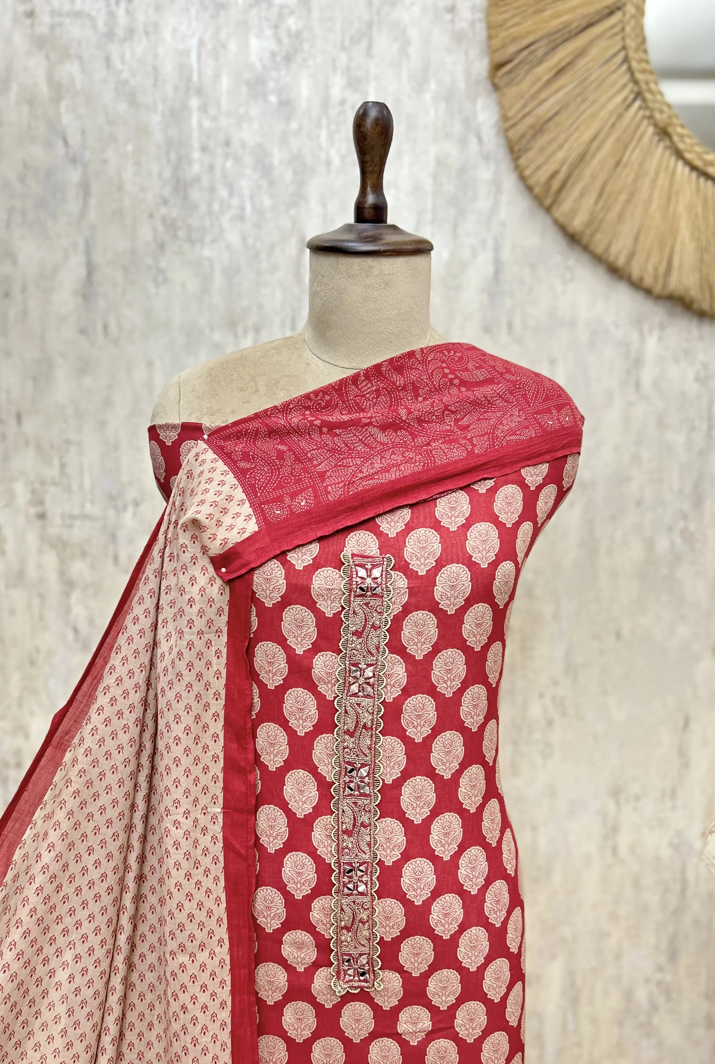 Rosewood Buti Mul Cotton Unstitched Suit