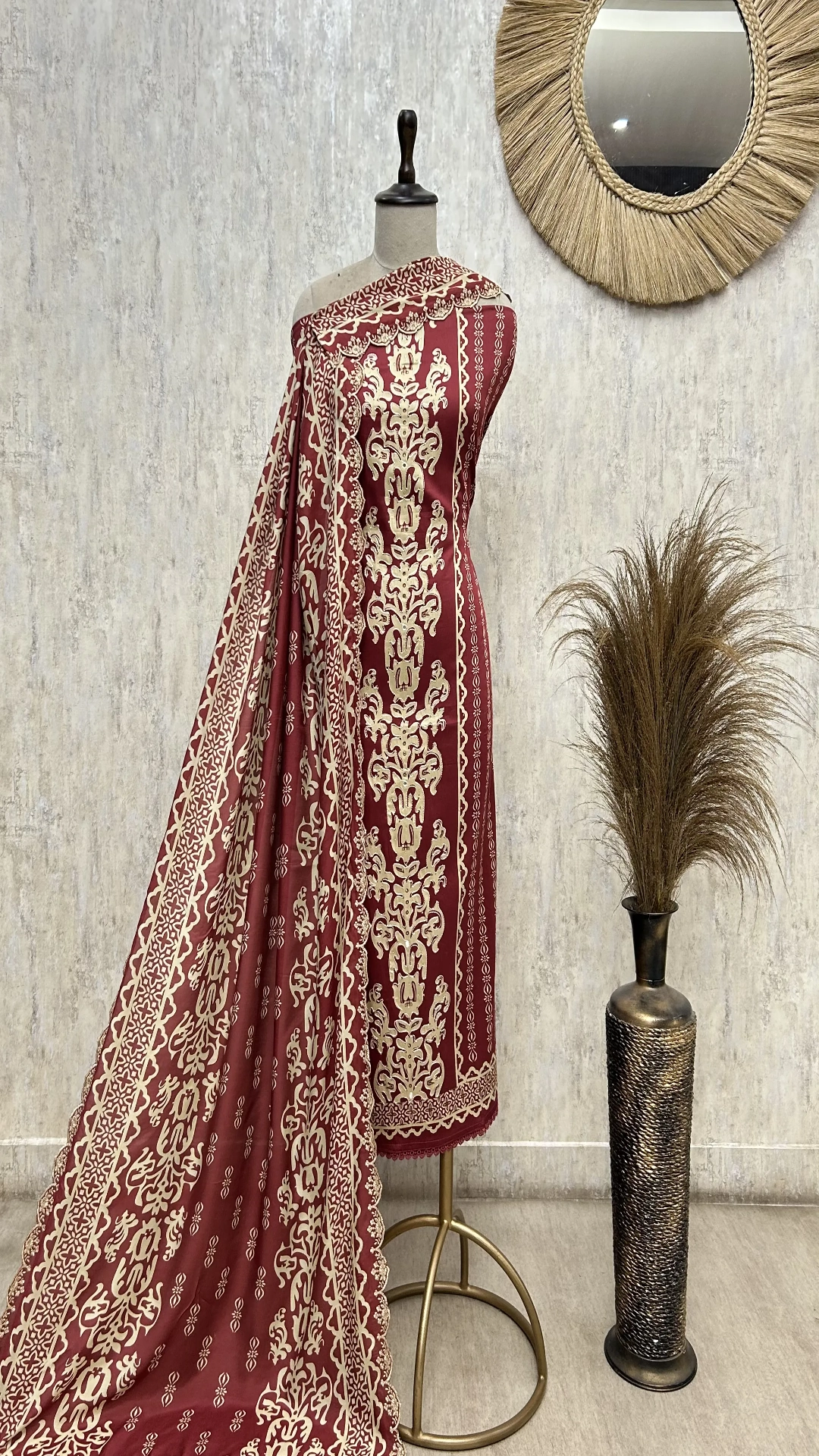 Cotton Royal Festive Unstitched Suit