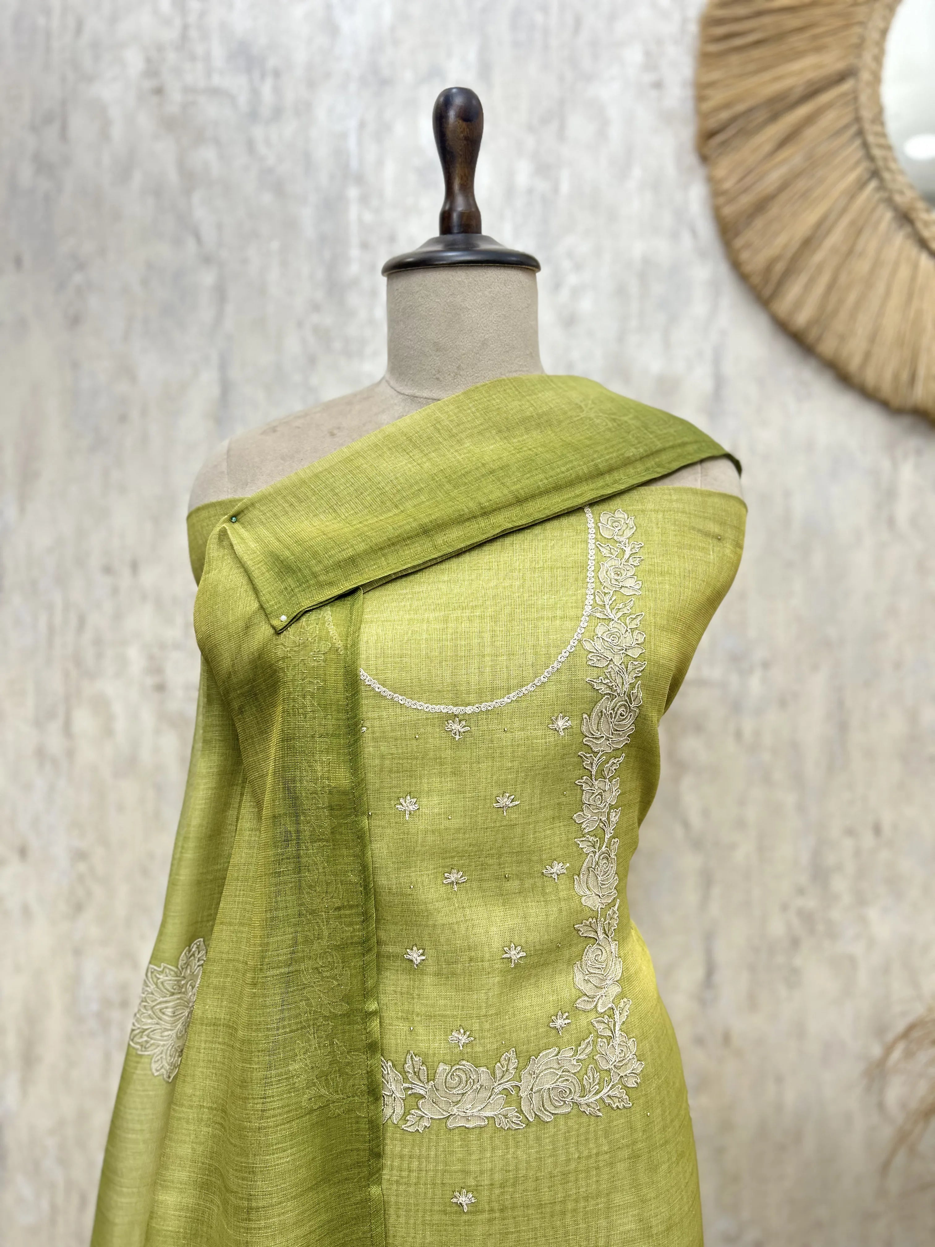 Spring Charm Tissue linen Unstitched Suit