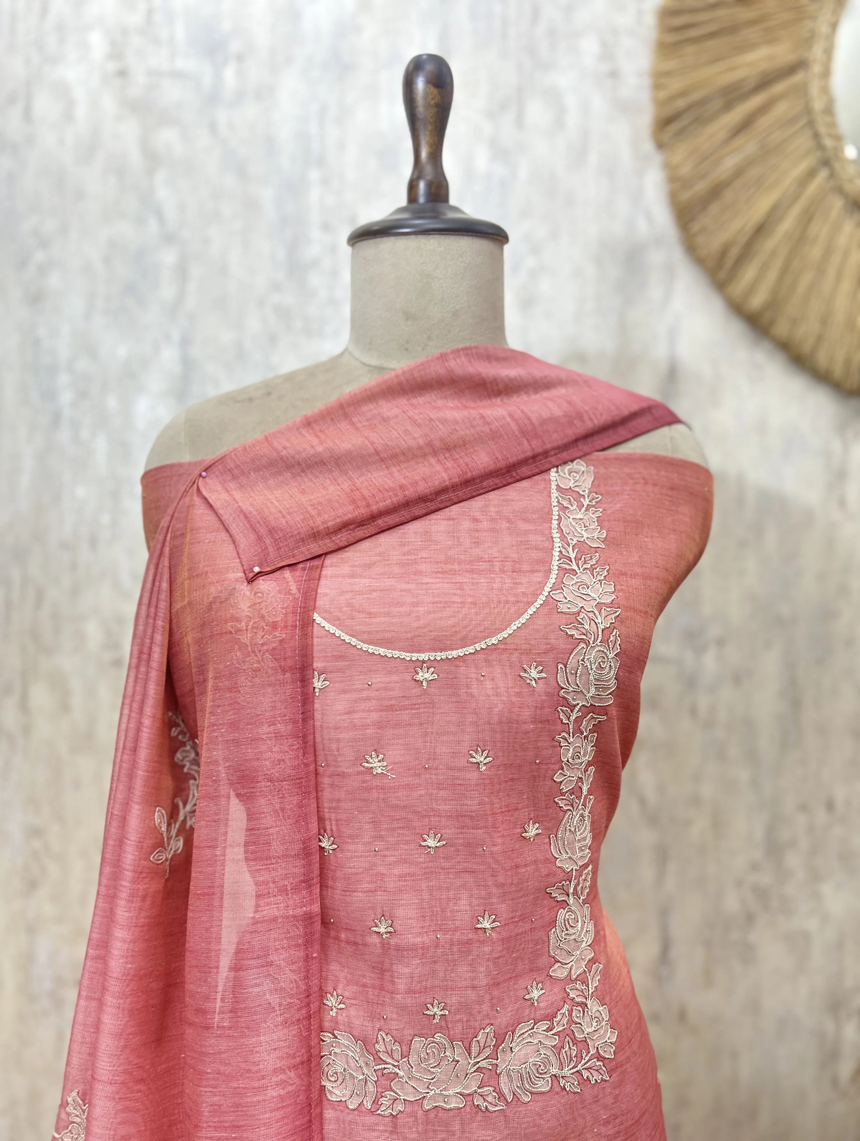 Spring Charm Tissue linen Unstitched Suit