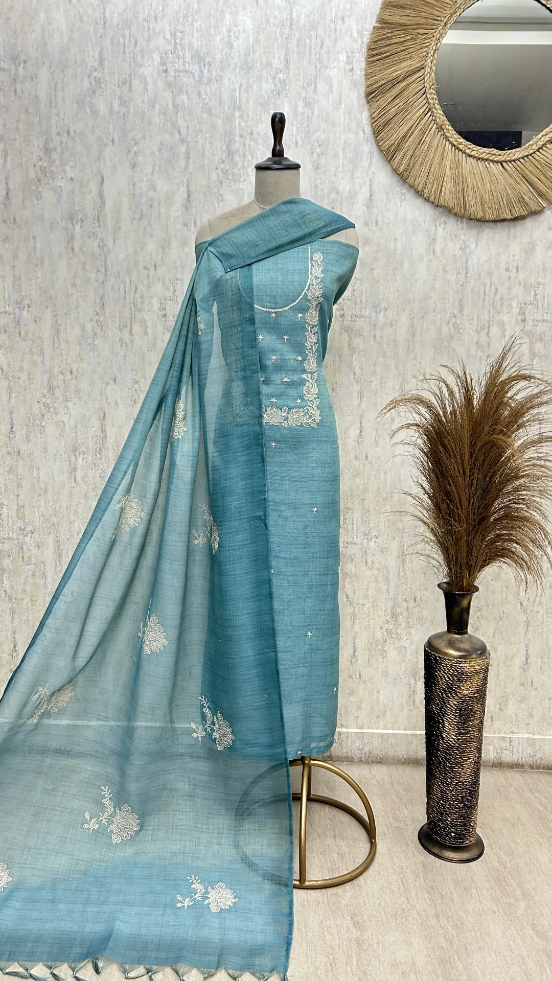 Spring Charm Tissue linen Unstitched Suit