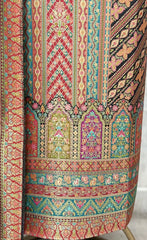 Gulnaar Grace Fine Silk Unstitched Suit