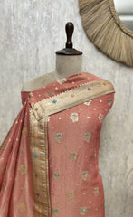 Elegant Woven Tissue Unstitched Suit