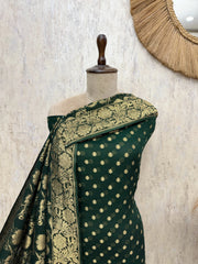 Heritage Woven Elegance Khadi Georgette Unstitched Suits