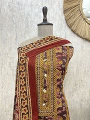Heritage Rust Threads Cotton Unstitched Suit