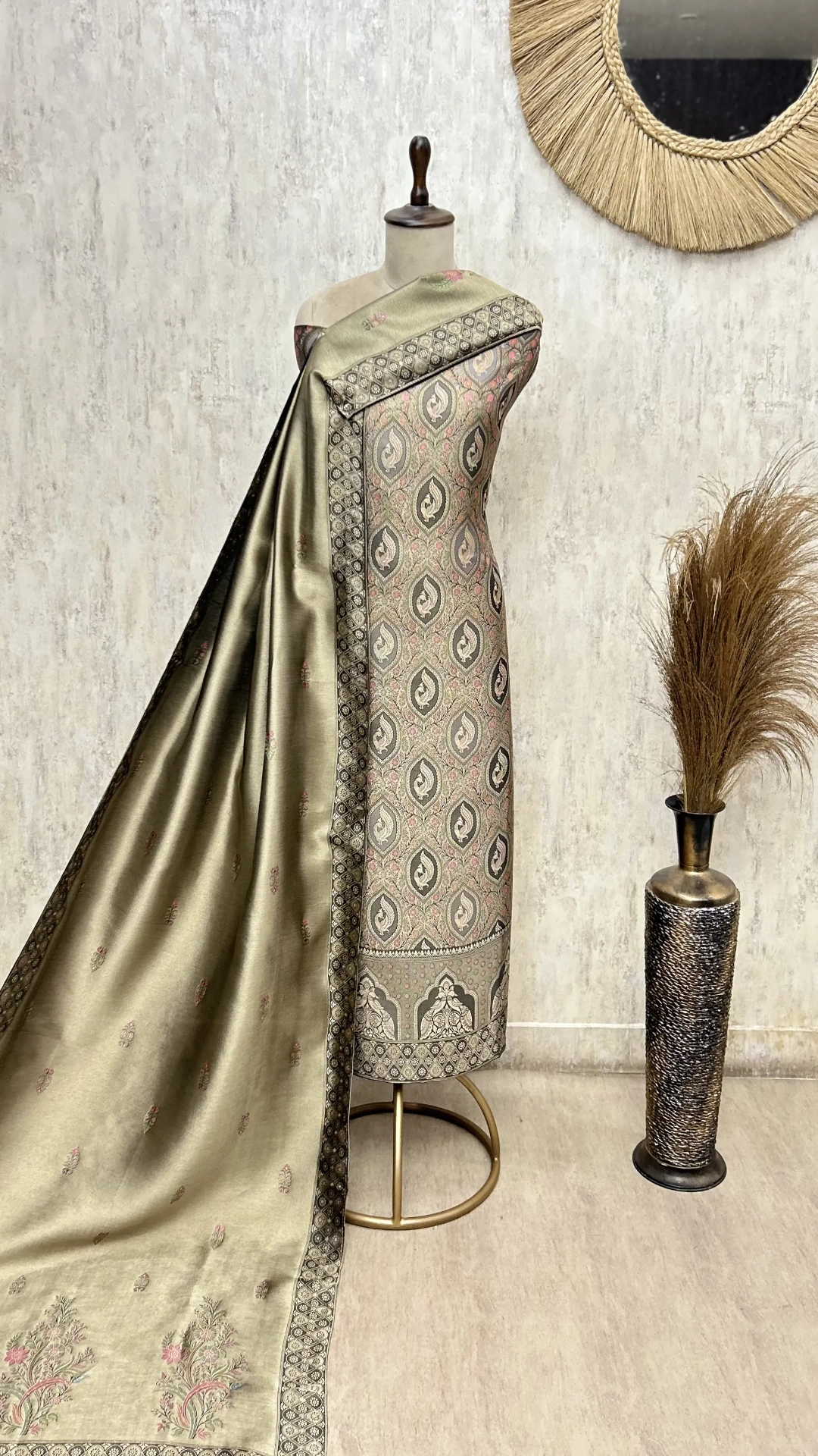 Noorika Brocade Silk Unstitched Suit