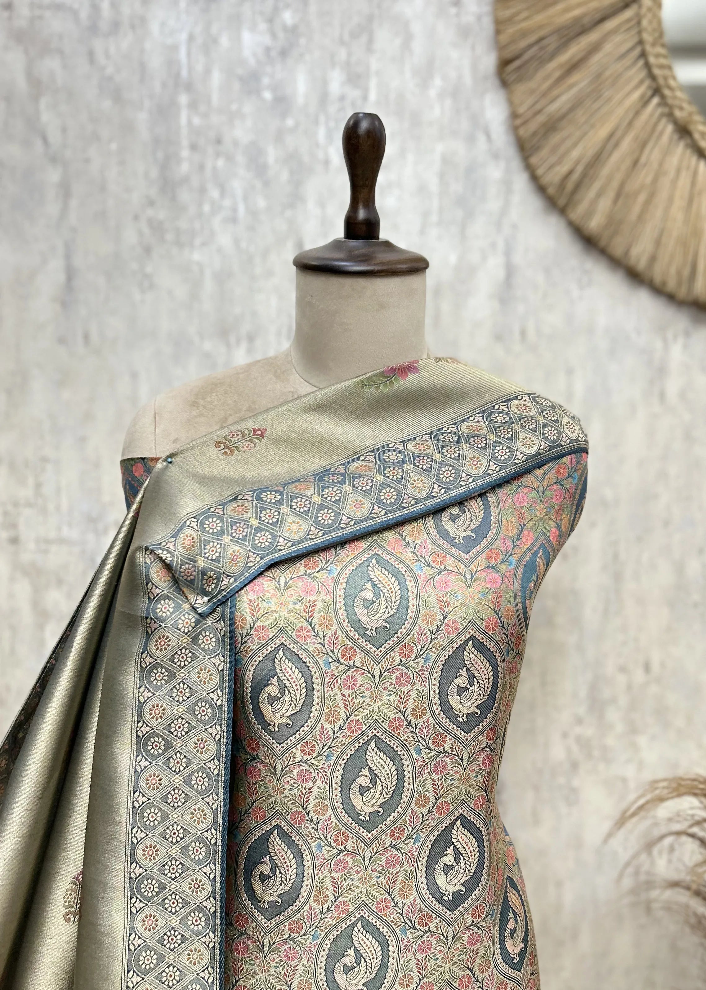Noorika Brocade Silk Unstitched Suit