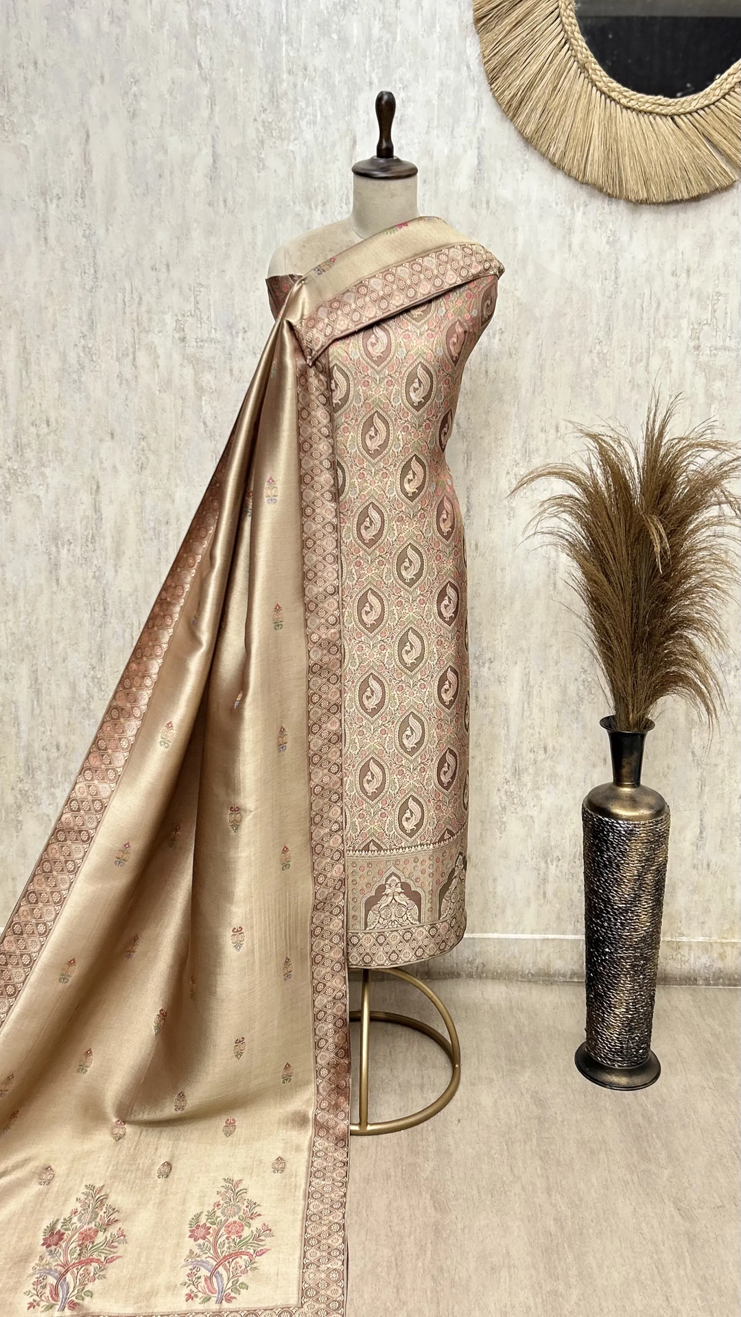 Noorika Brocade Silk Unstitched Suit