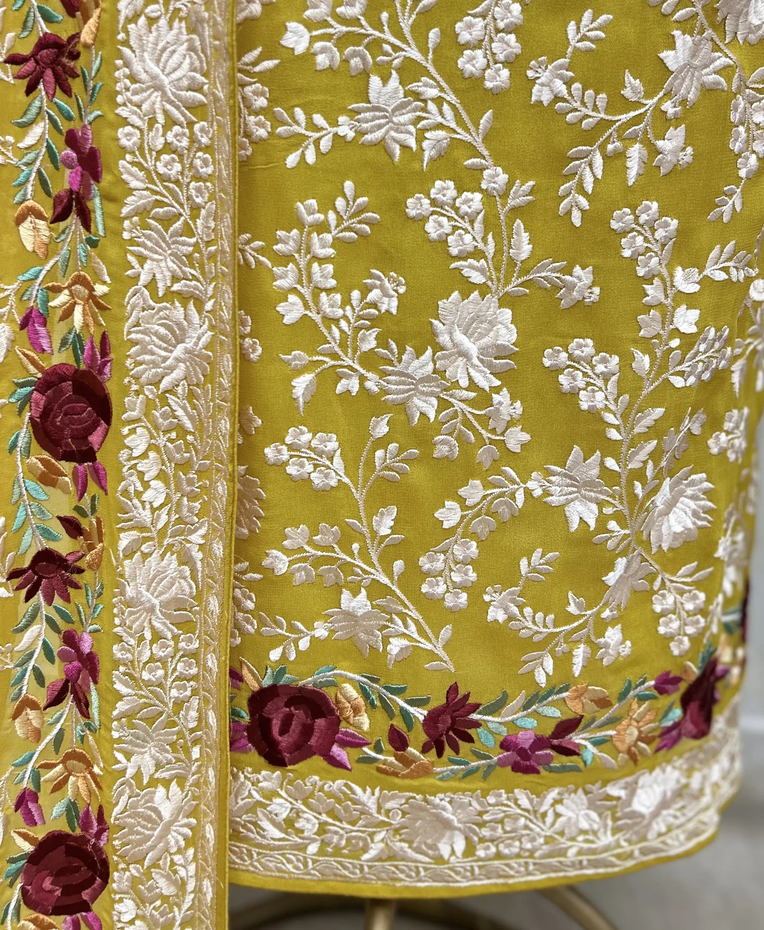 Floral Vine Georgette Unstitched Suit