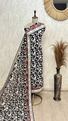 Floral Vine Georgette Unstitched Suit