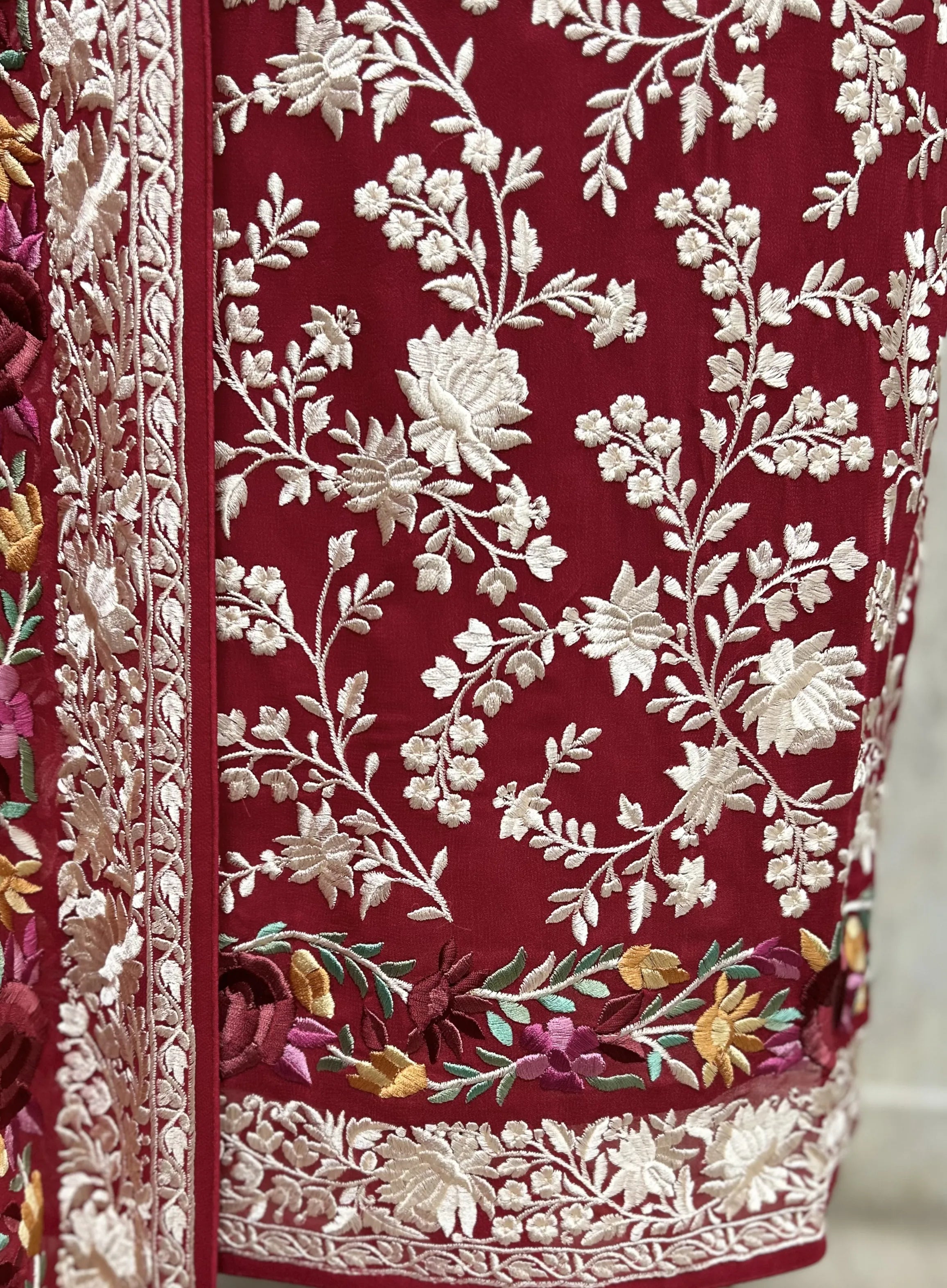 Floral Vine Georgette Unstitched Suit