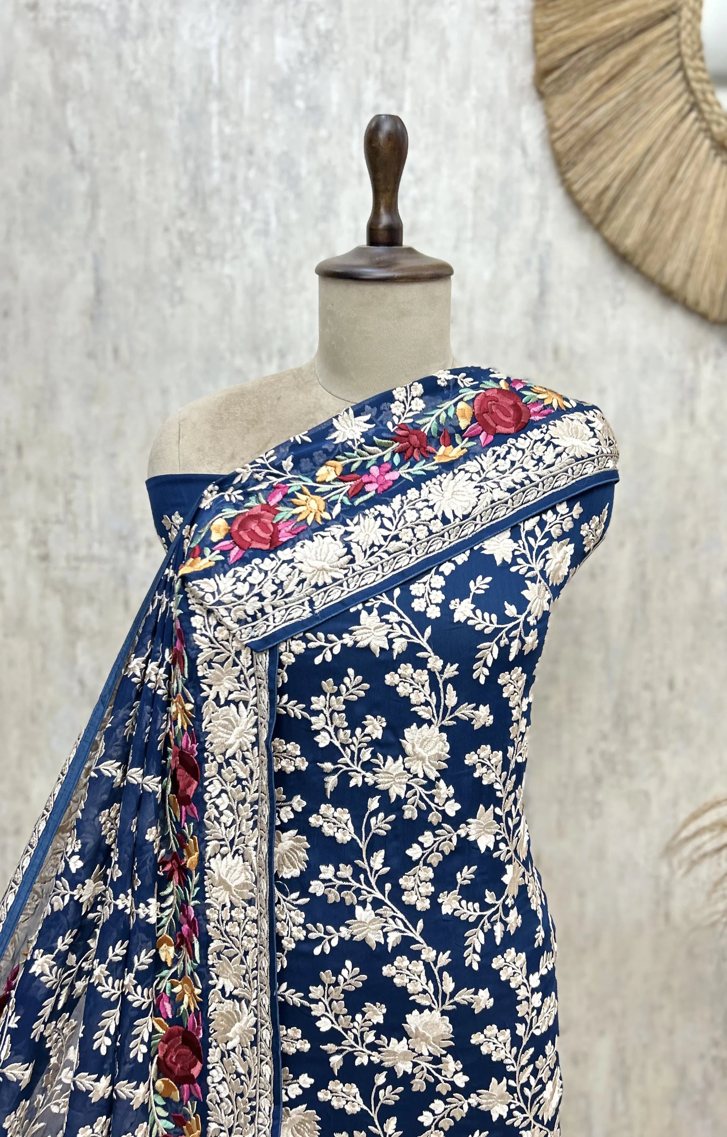 Floral Vine Georgette Unstitched Suit