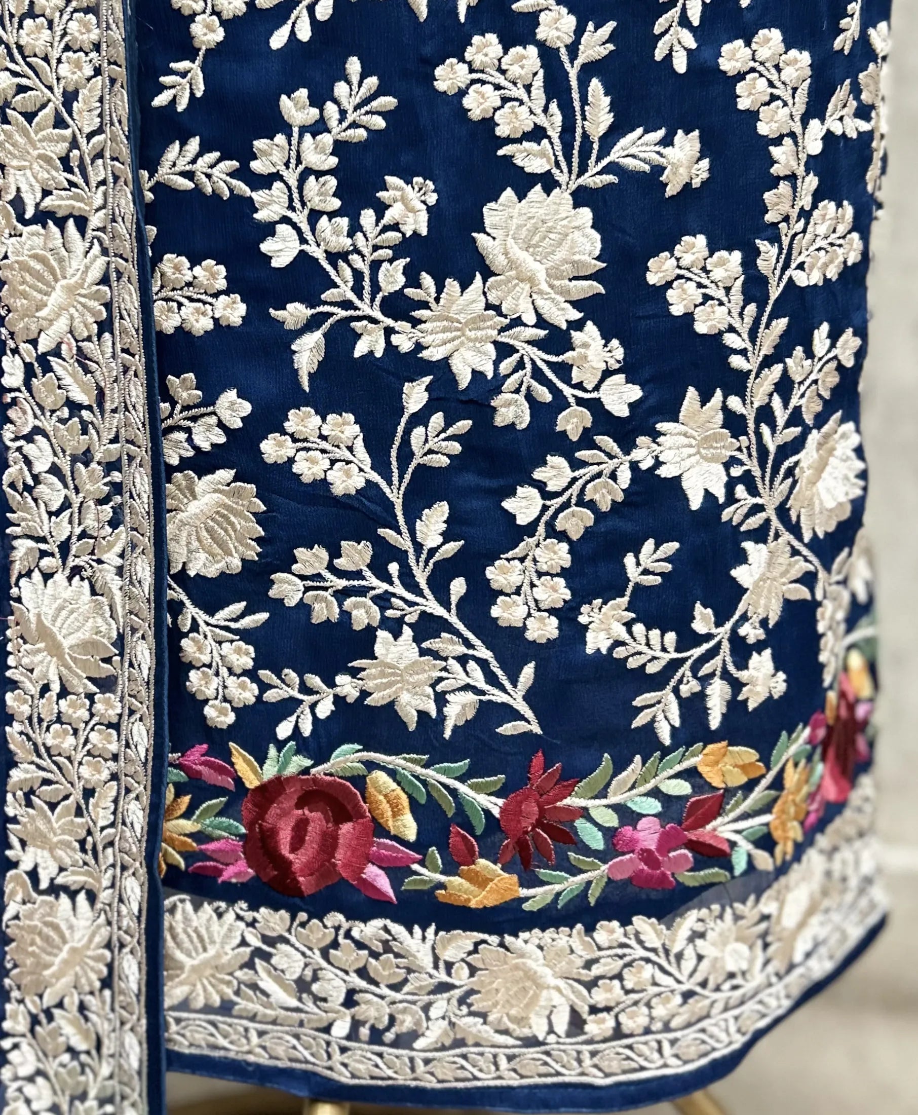 Floral Vine Georgette Unstitched Suit