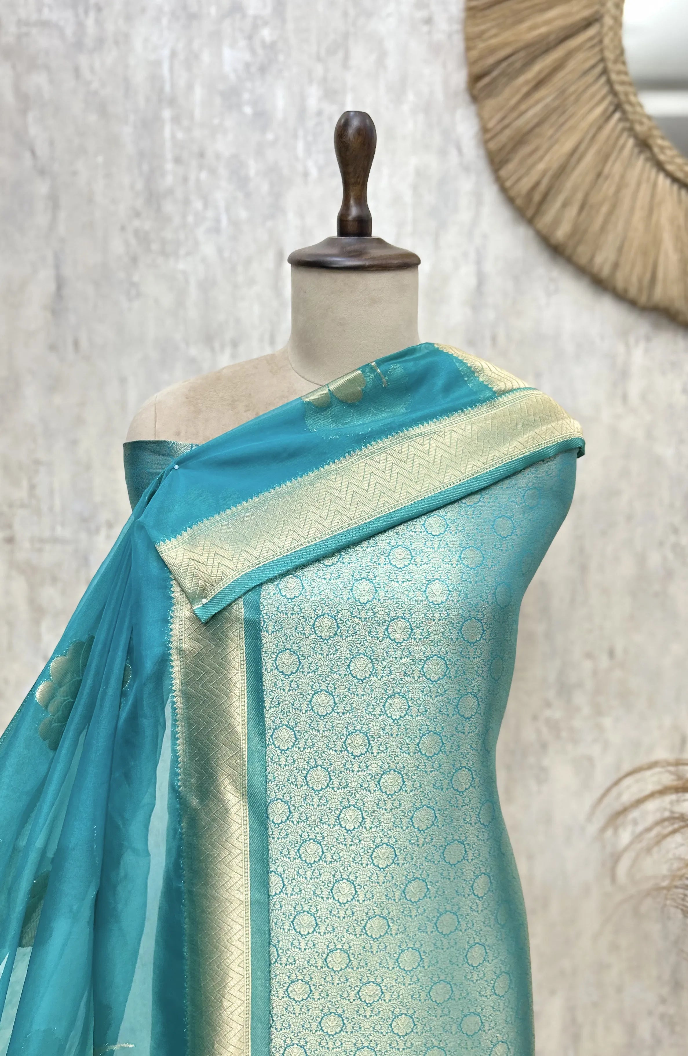 Elegant Brocade Silk Unstitched Suit