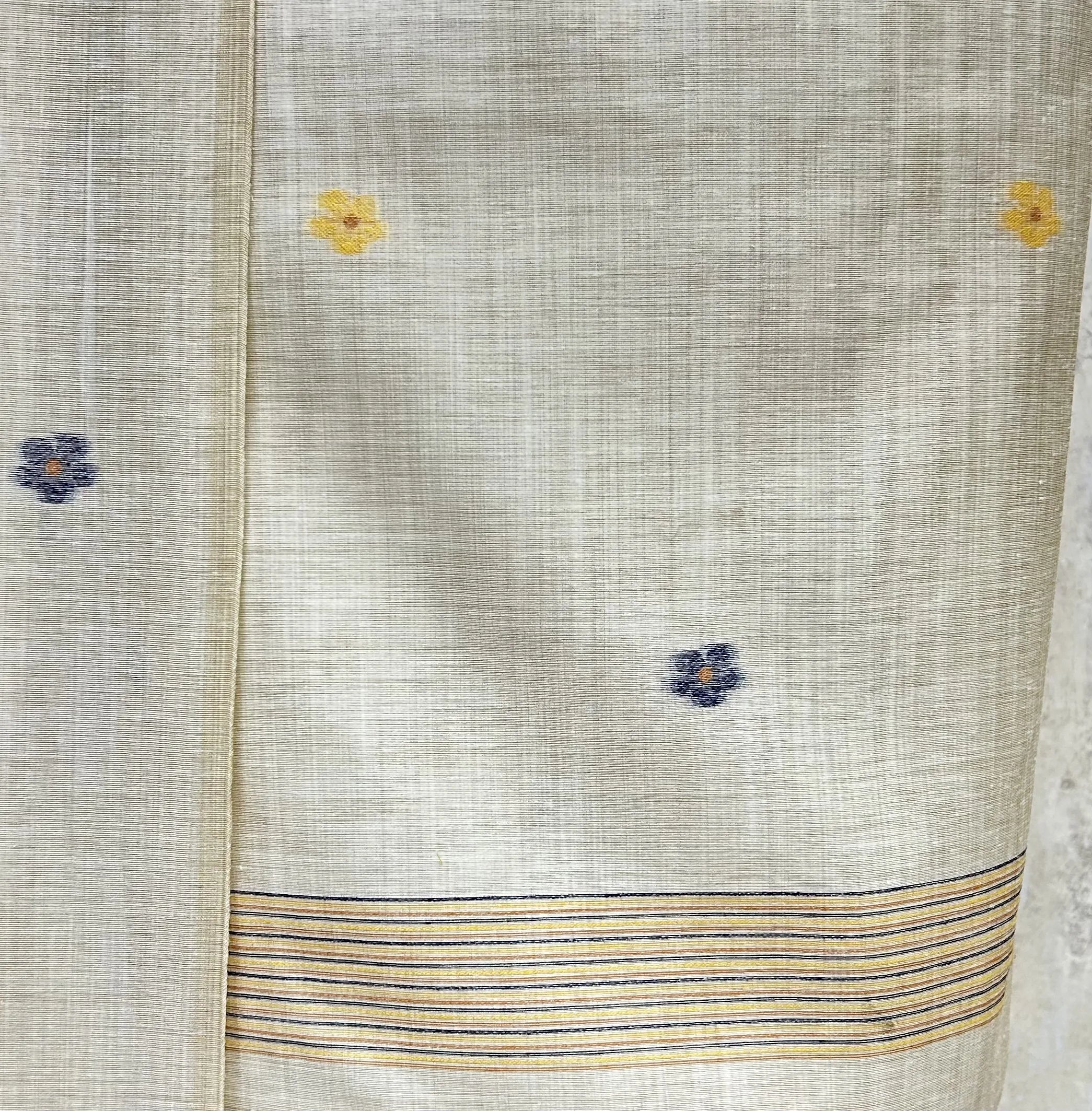 Peacock Heritage Grace Jamdani linen Unstitched Suit