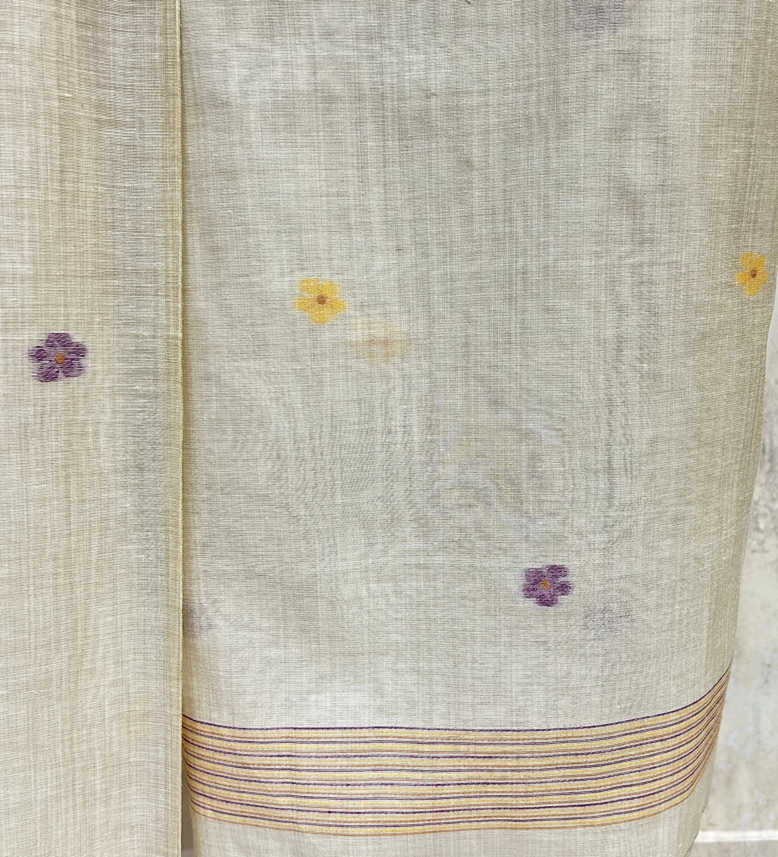 Peacock Heritage Grace Jamdani linen Unstitched Suit