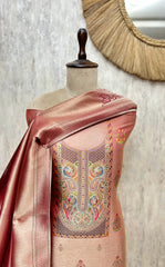 Elegant Dola Silk Unstitched Suit