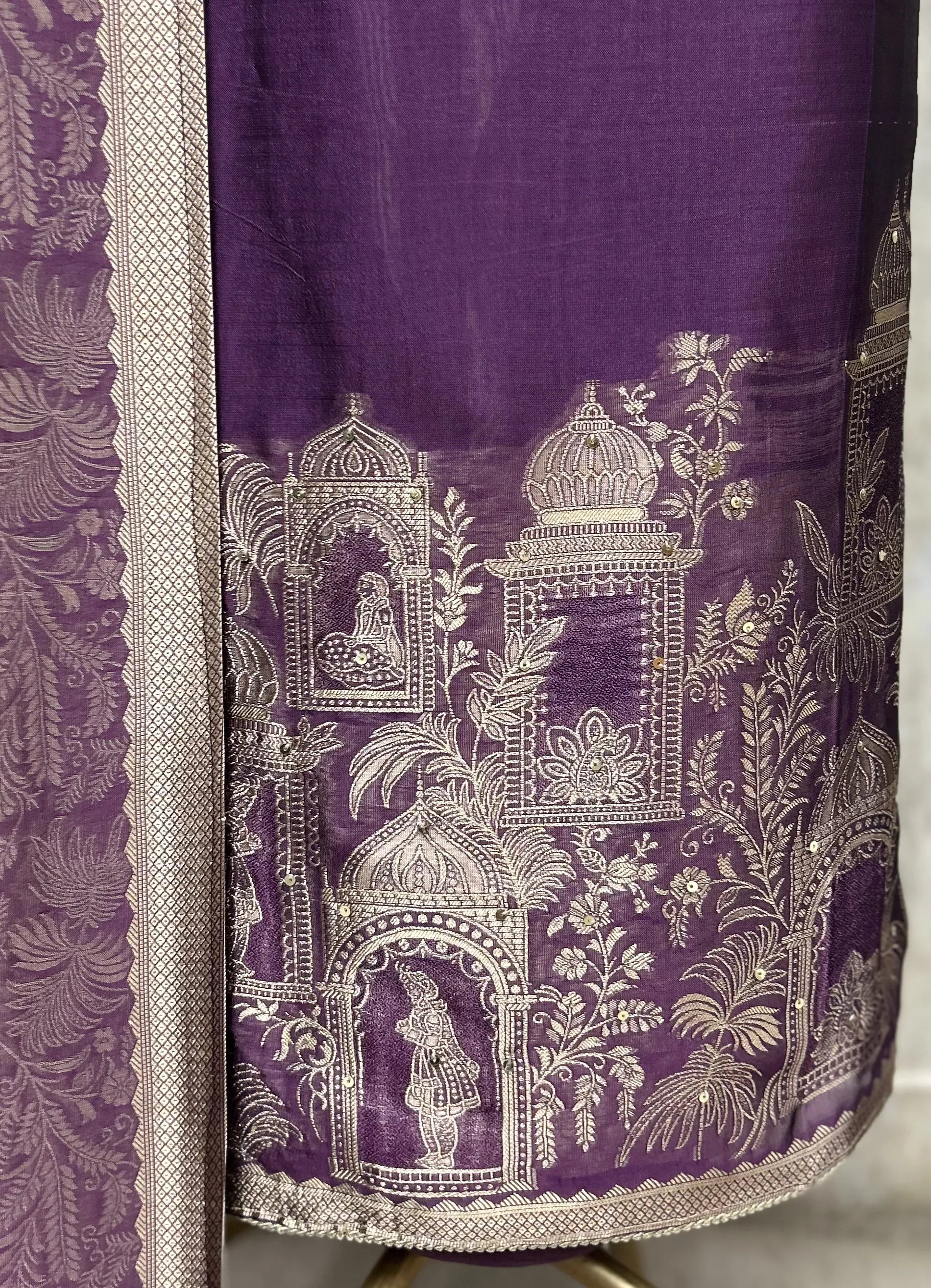 Elegant Dola Silk Unstitched Suit