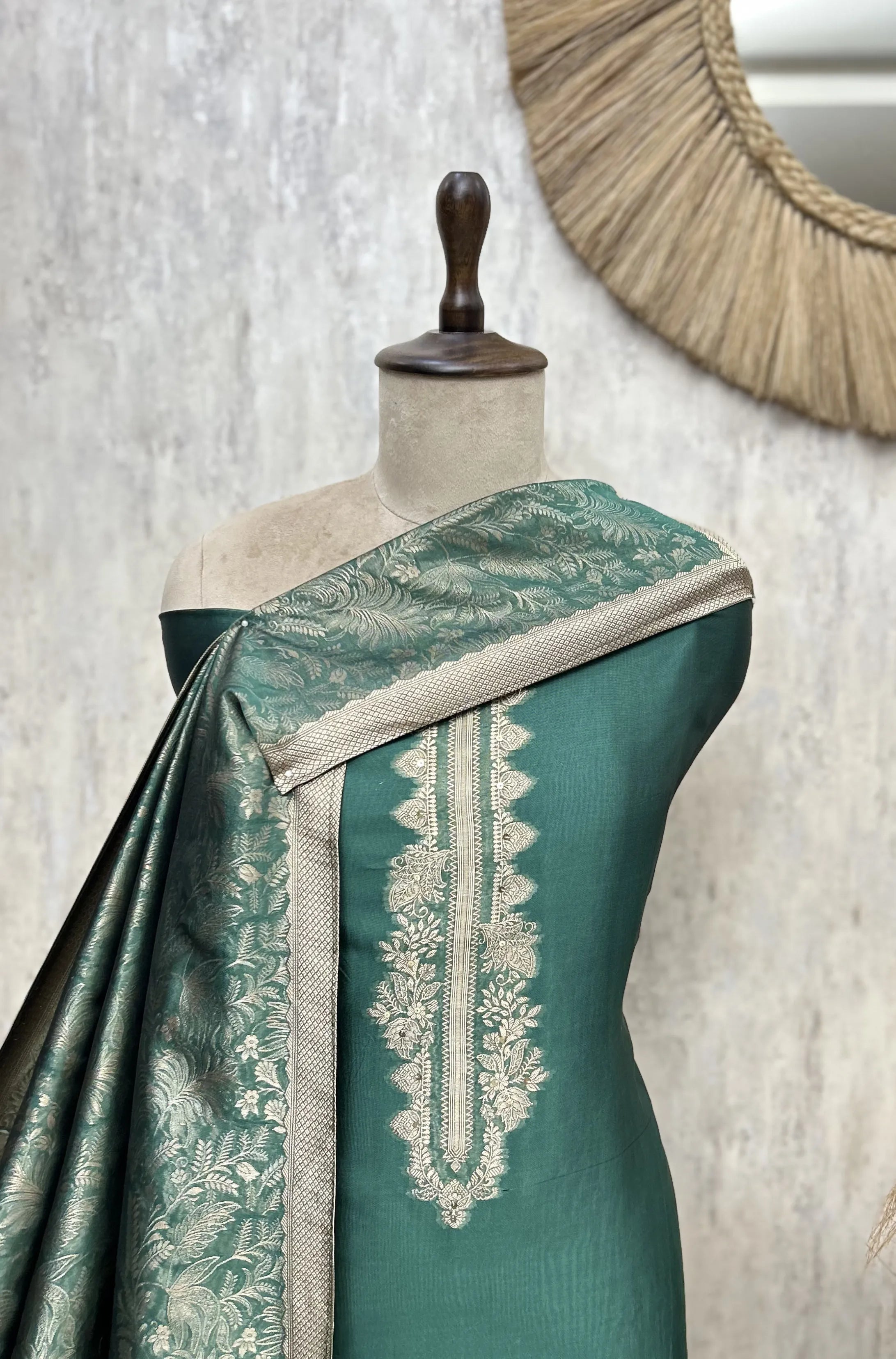 Elegant Dola Silk Unstitched Suit