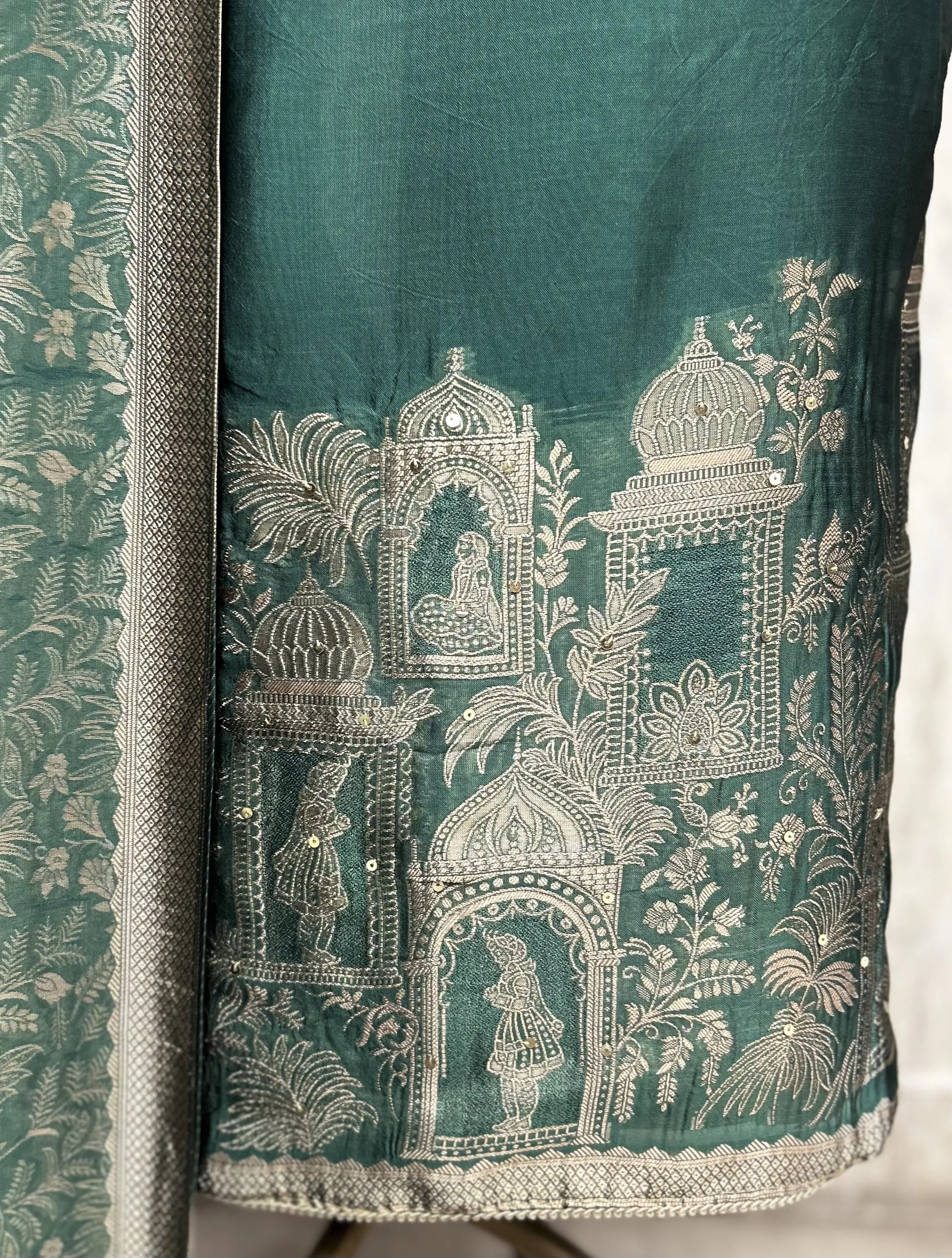 Elegant Dola Silk Unstitched Suit