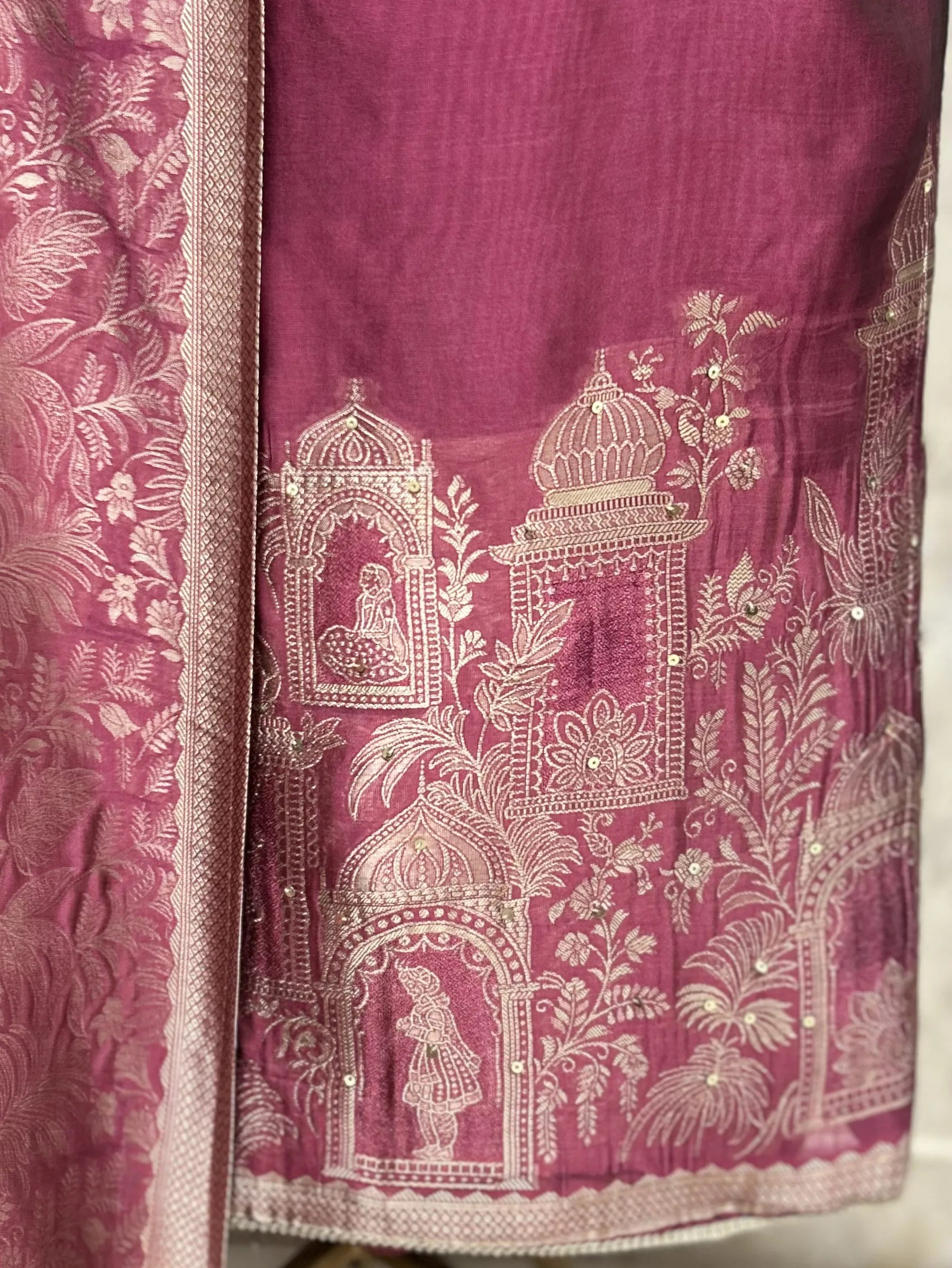 Elegant Dola Silk Unstitched Suit