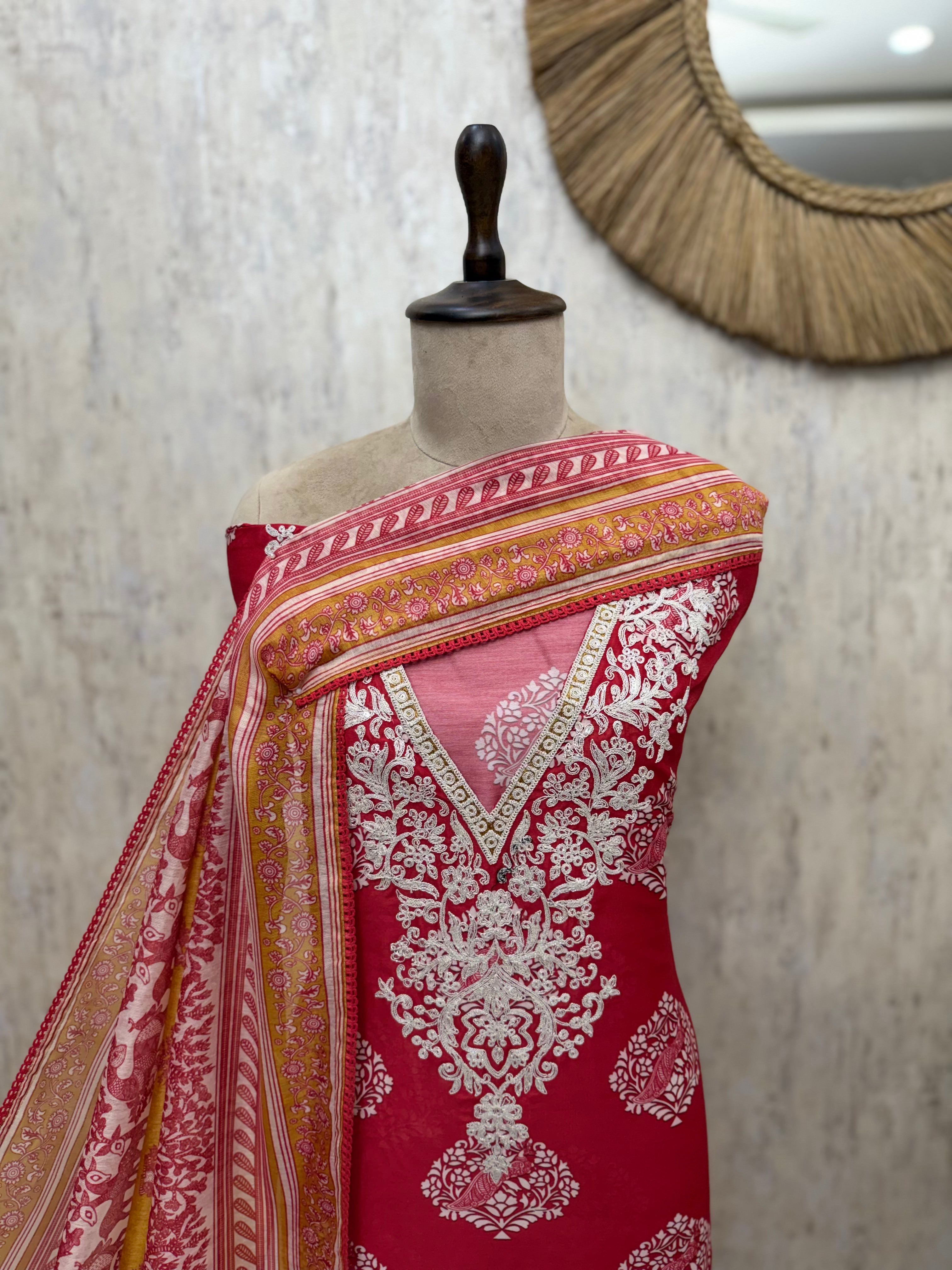 Symphony of Maheshwari Unstitched Suits