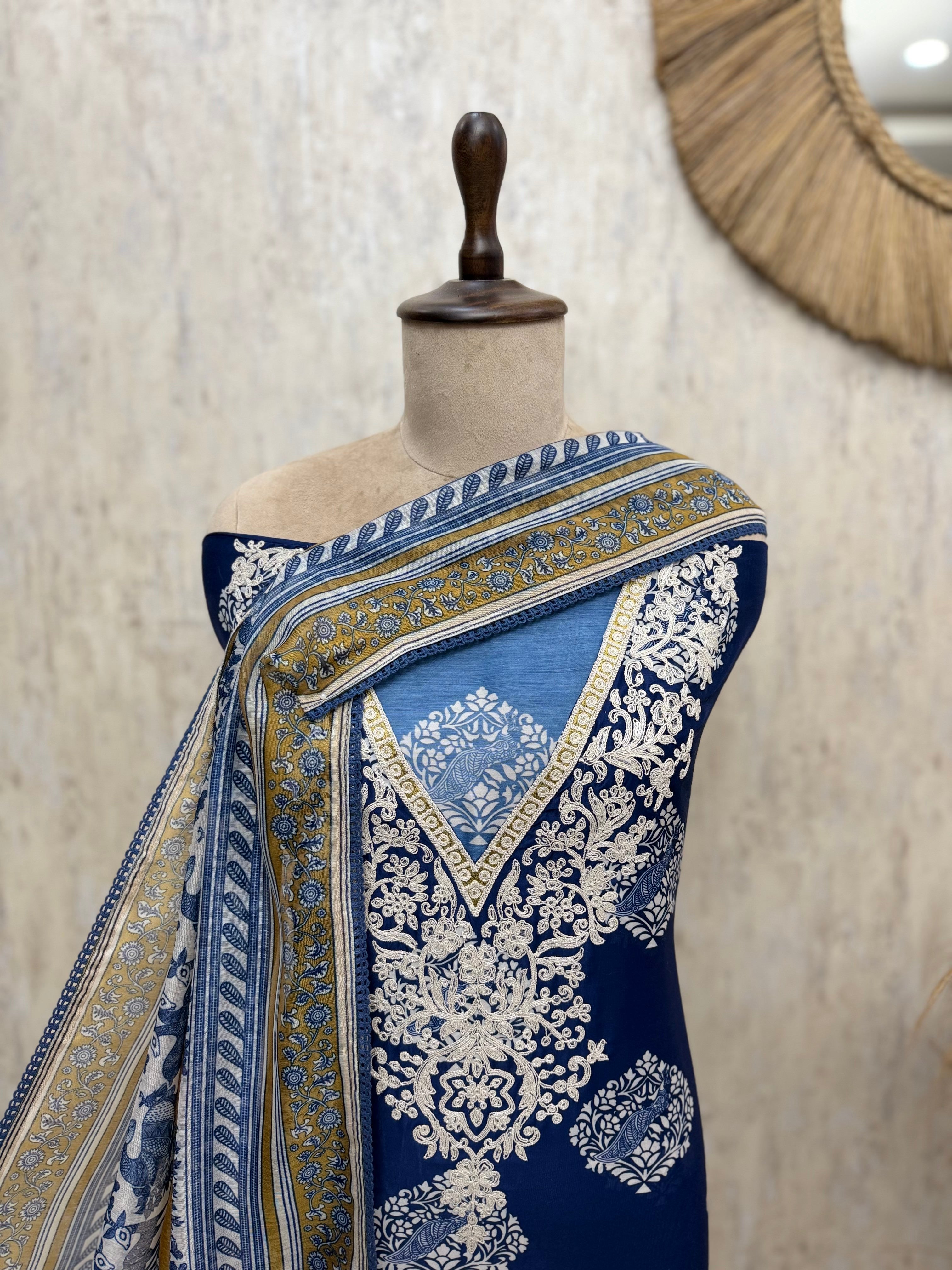 Symphony of Maheshwari Unstitched Suits
