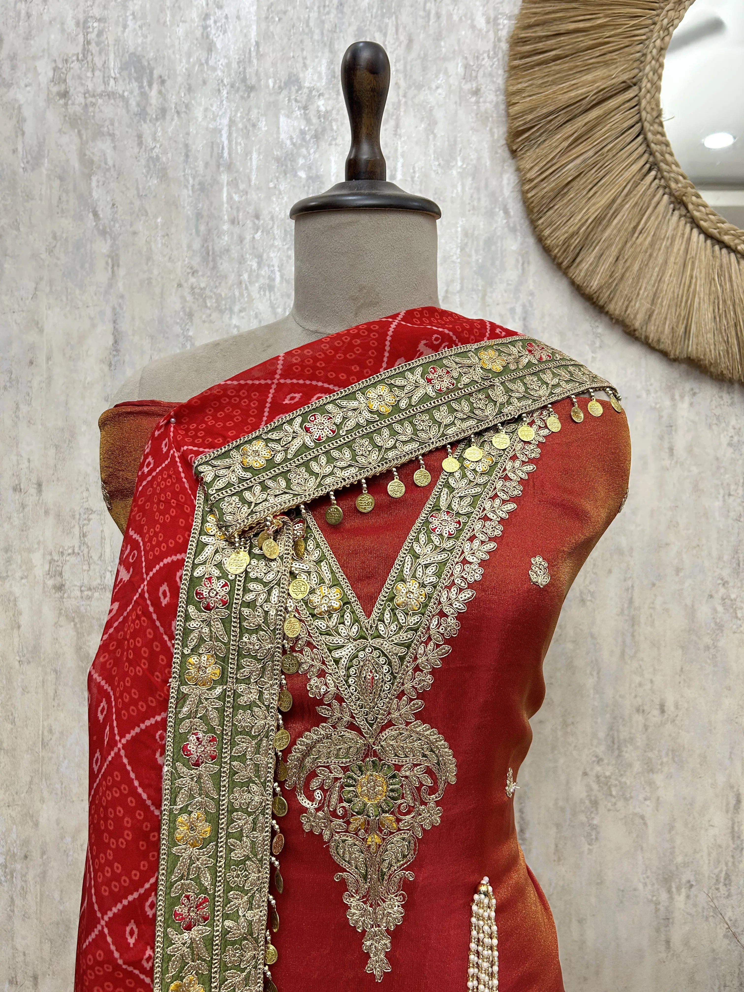 Royal Radiance Tissue Unstitched Suit